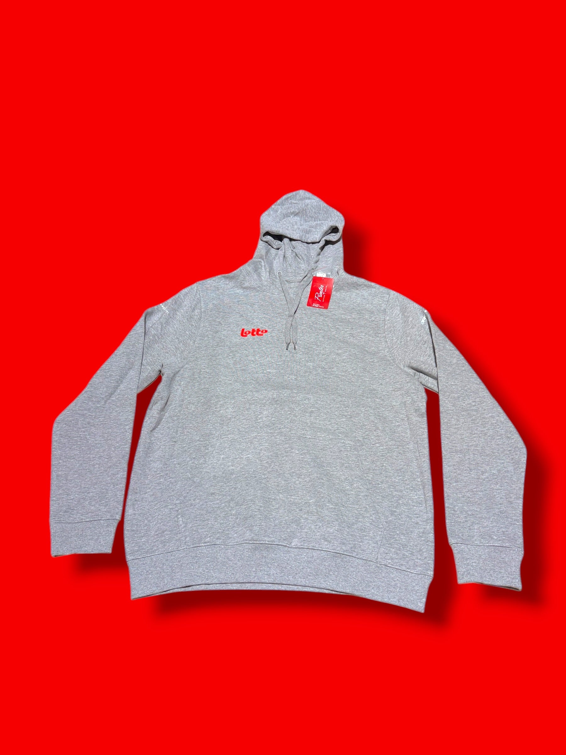 Grey Hooded Sweat Top Hoody |Lotto
