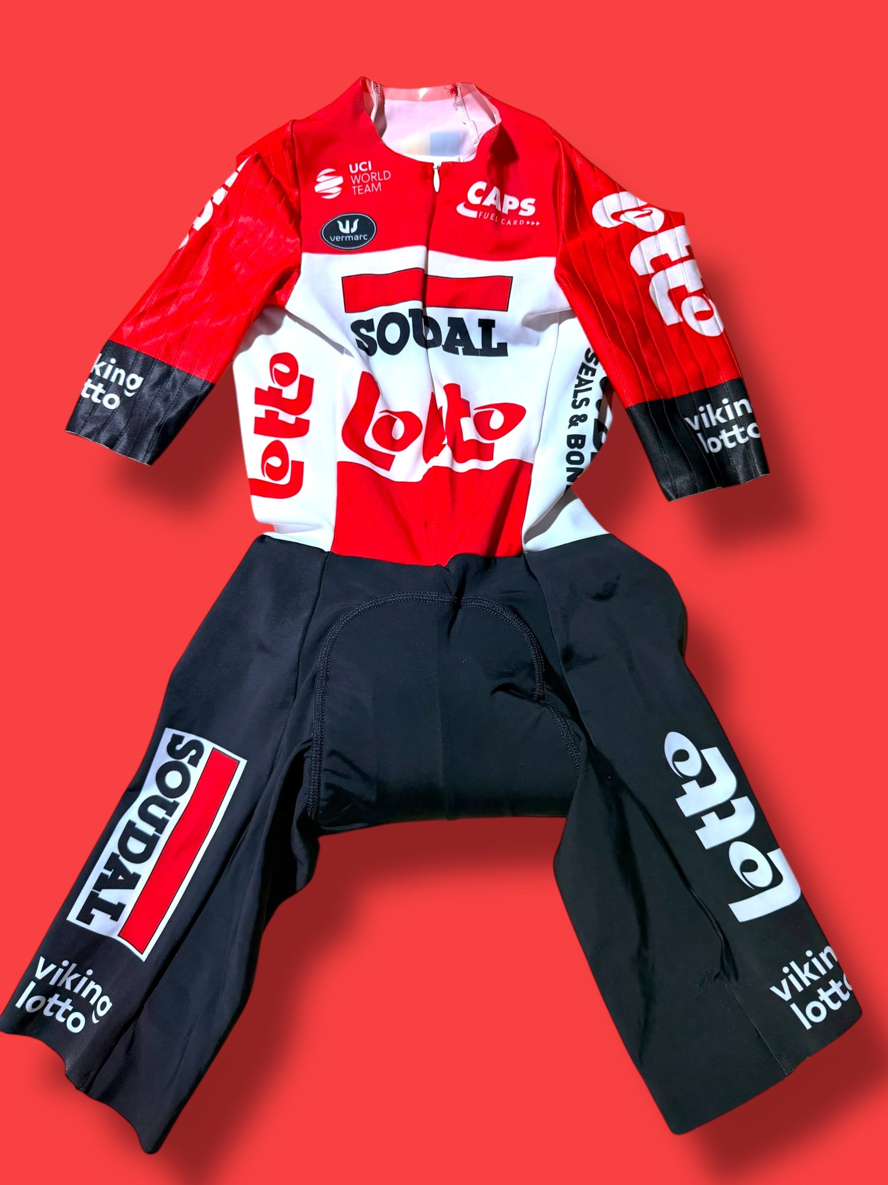 TT Suit Short Sleeve Time Trial Team Rider Issued |Lotto DSTNY Vermarc| Pro Cycling Kit