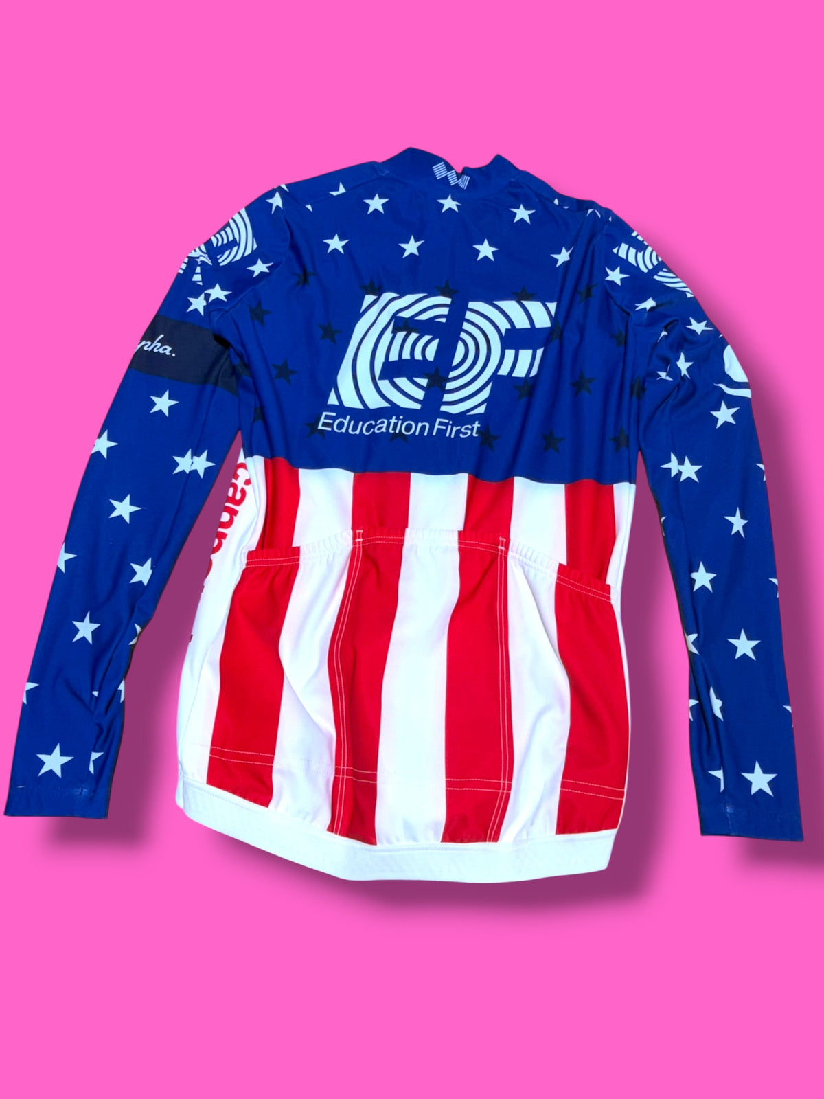 National Champion USA Long Sleeve Jersey Pro Team Midweight | EF Education First | Rapha Men's Pro Kit