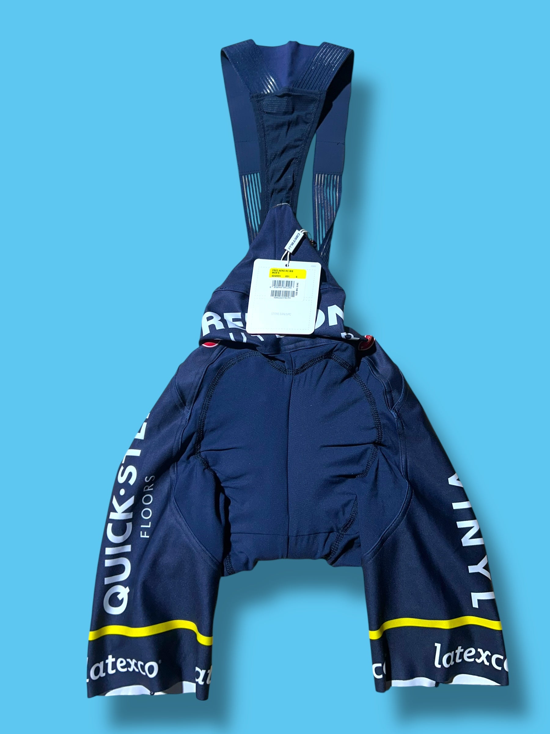 Aero RC Bib Shorts Bibs Tour de France Yellow Jersey | Castelli | Soudal Quick-Step| Pro Cycling Kit