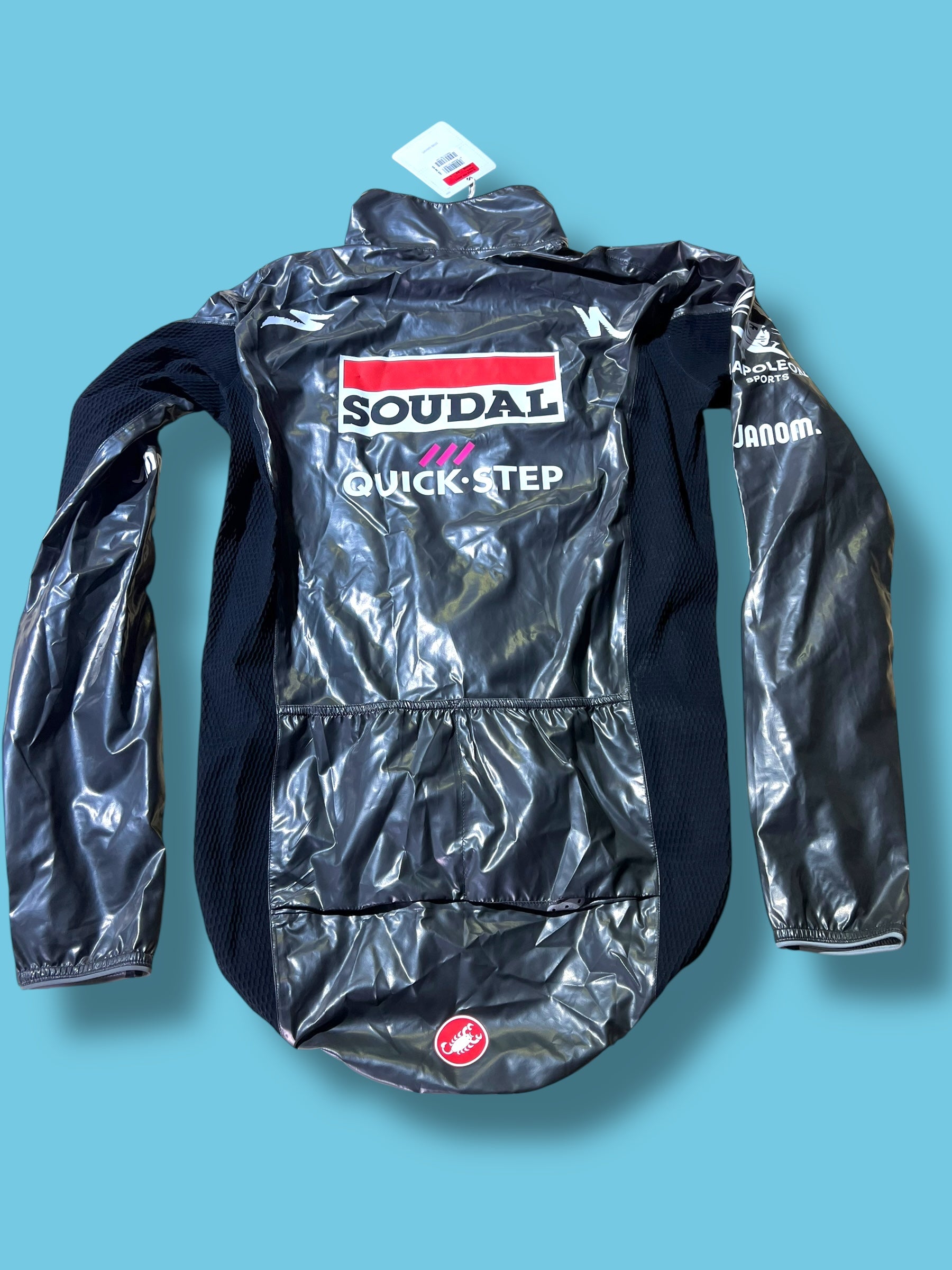 Rain Jacket Slicker Pro Winter Wet Cold | Castelli | Soudal Quick-Step| Pro Cycling Kit