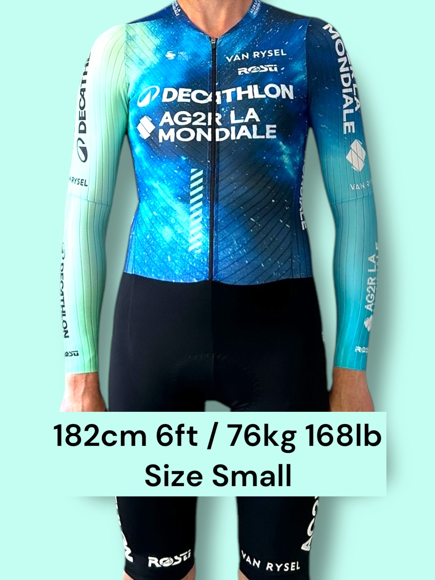 TT Suit Time Trial Aerosuit CLM | Decathlon AG2R La Mondiale | Rosti | Pro Cycling Kit