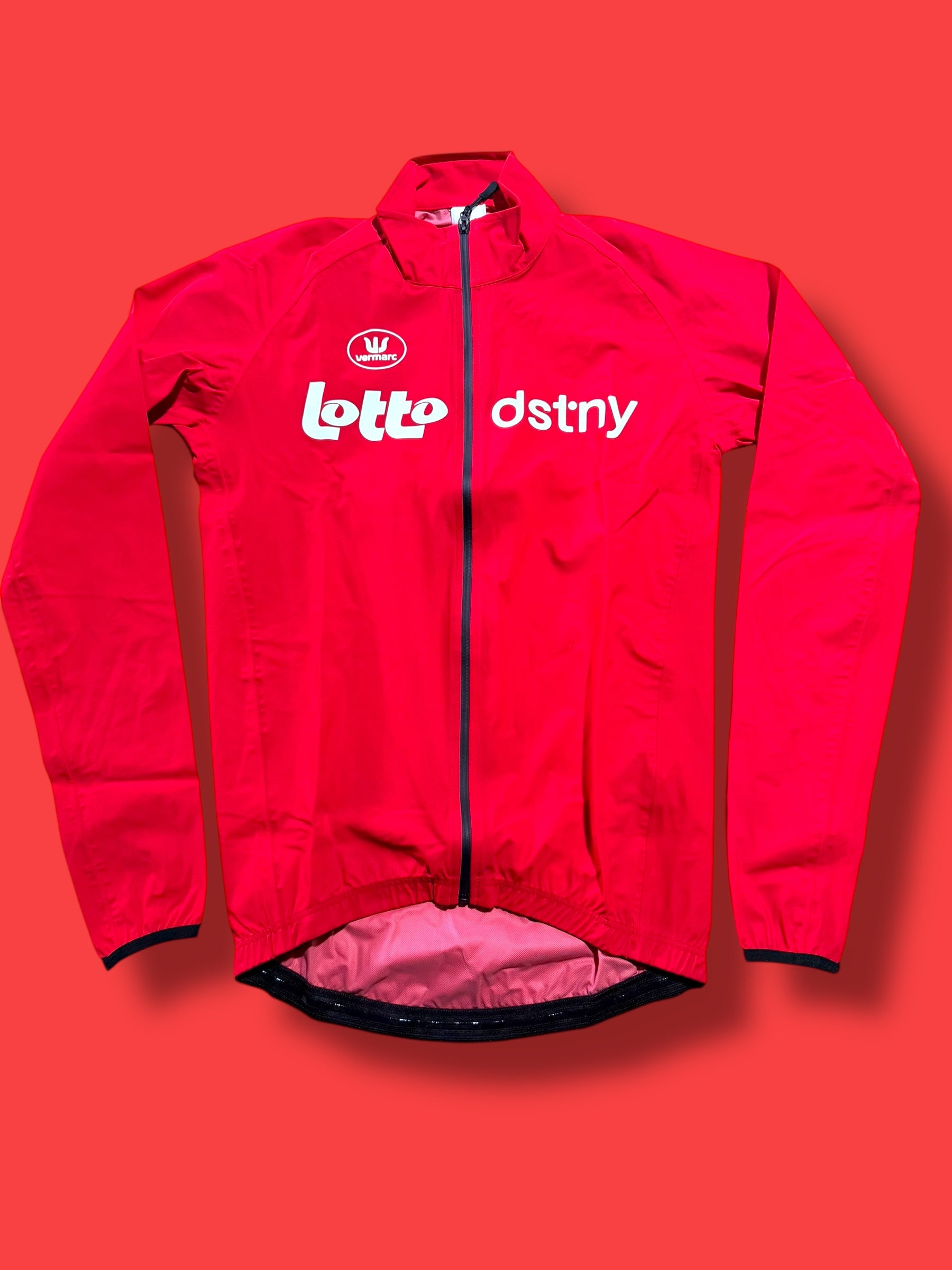 Windproof Waterproof Rain Jacket Team Rider Issued |Lotto DSTNY Vermarc| Pro Cycling Kit