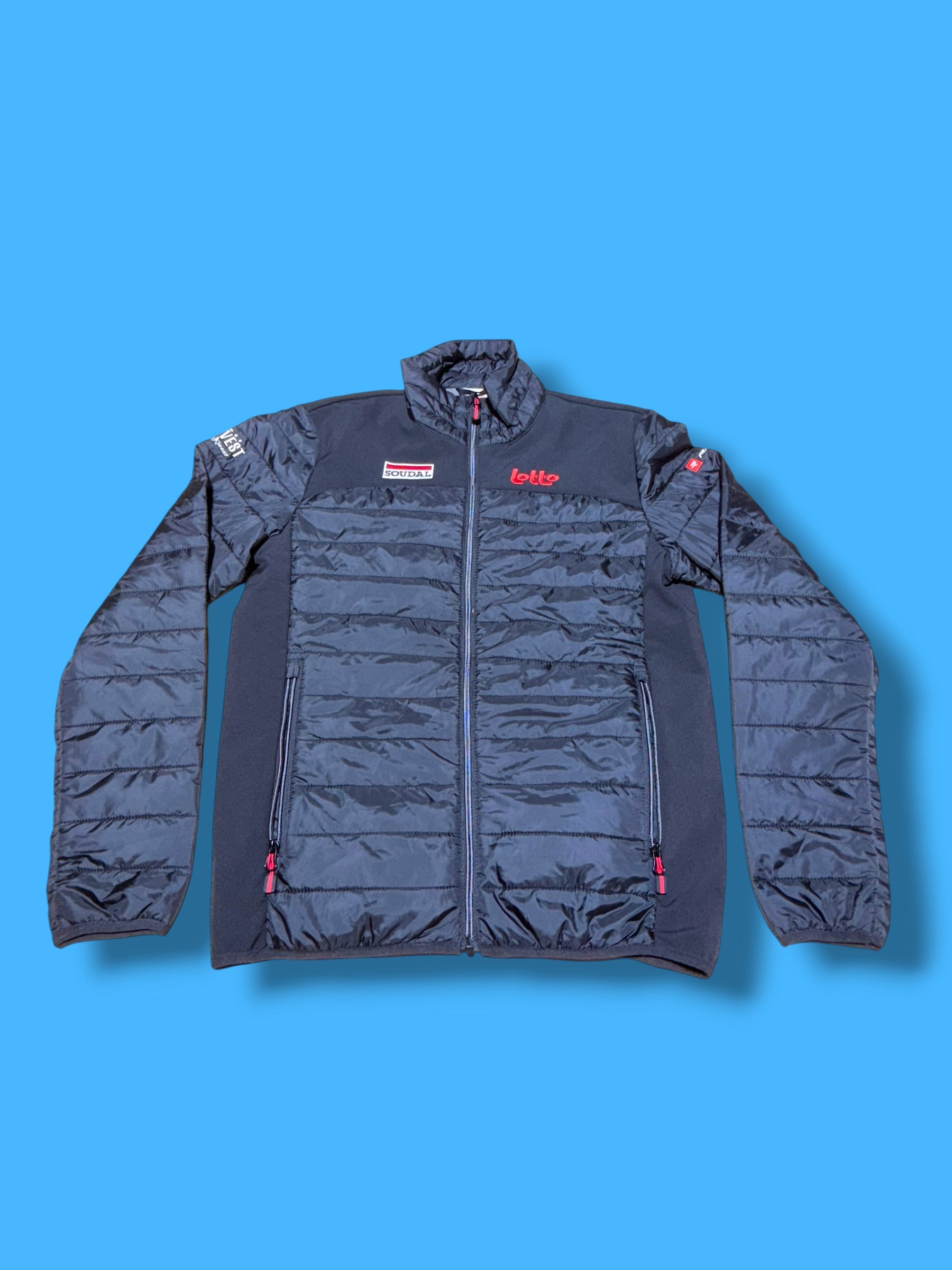 Puffer Jacket Rider Issued|Lotto Soudal |Vermarc Pro Cycling Kit