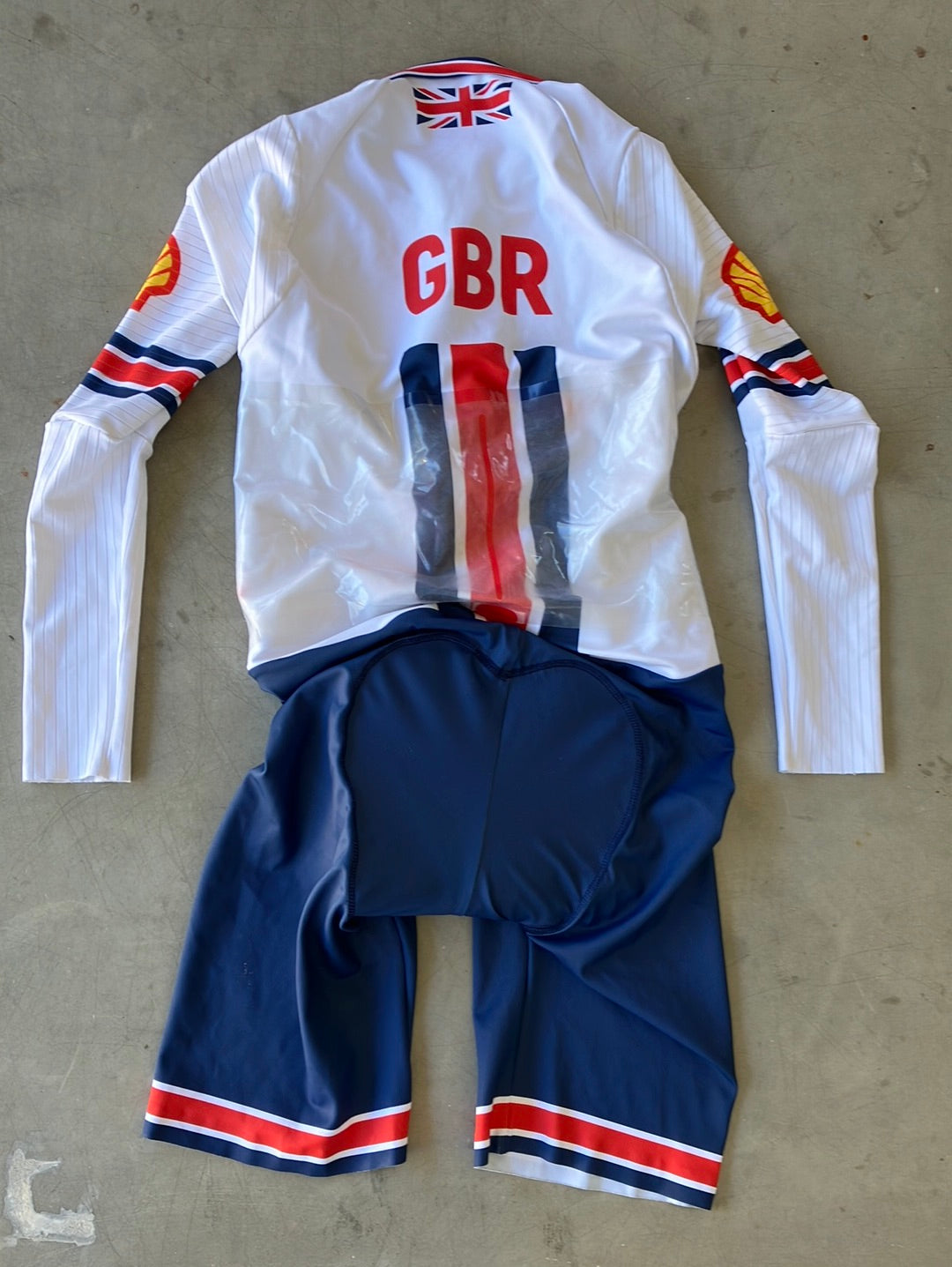 Long Sleeve Aero TT Suit Time Trial Skinsuit | Kalas | Team GB Great Britain - British Cycling GBR | Cycling Pro Kit