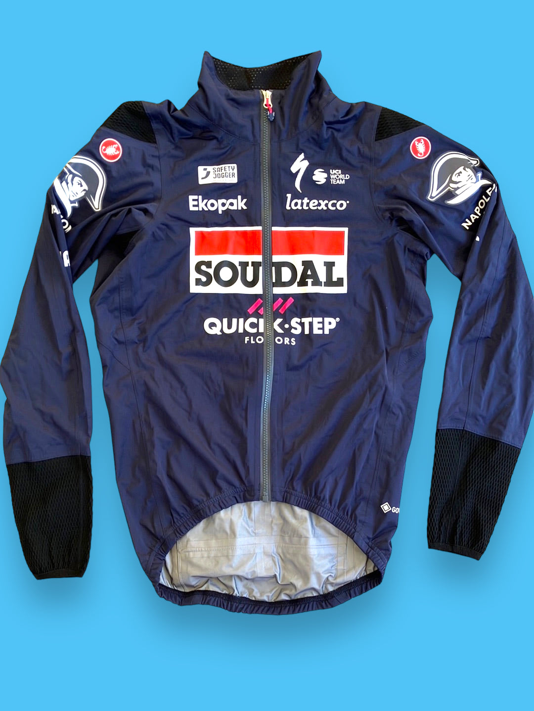 Castelli Rain Jacket Gavia Soudal Deceuninck Quick-Step Blue