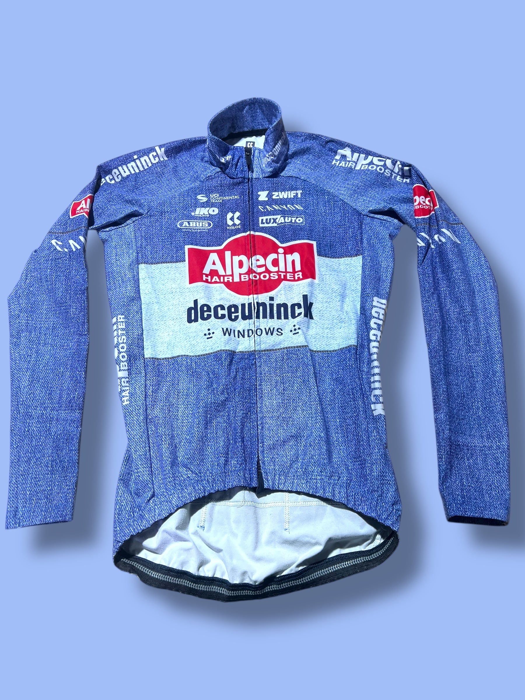 Winter Long Sleeve Jersey Thermal Windproof | Alpecin Deceuninck Kalas| Pro Cycling Kit