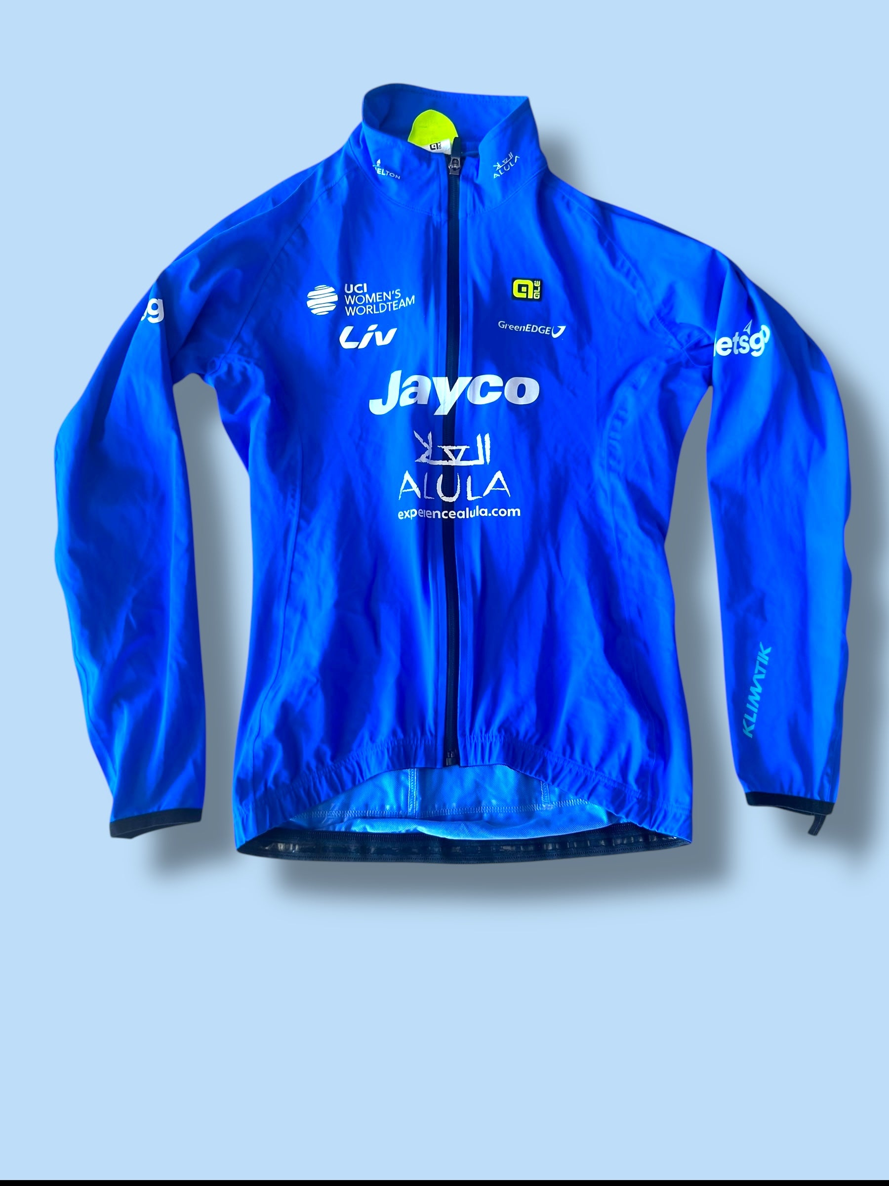 Rain Jacket Winter Waterproof Klimatik Racing Packable Womens| Ale | Jayco Alula| Pro Cycling Kit