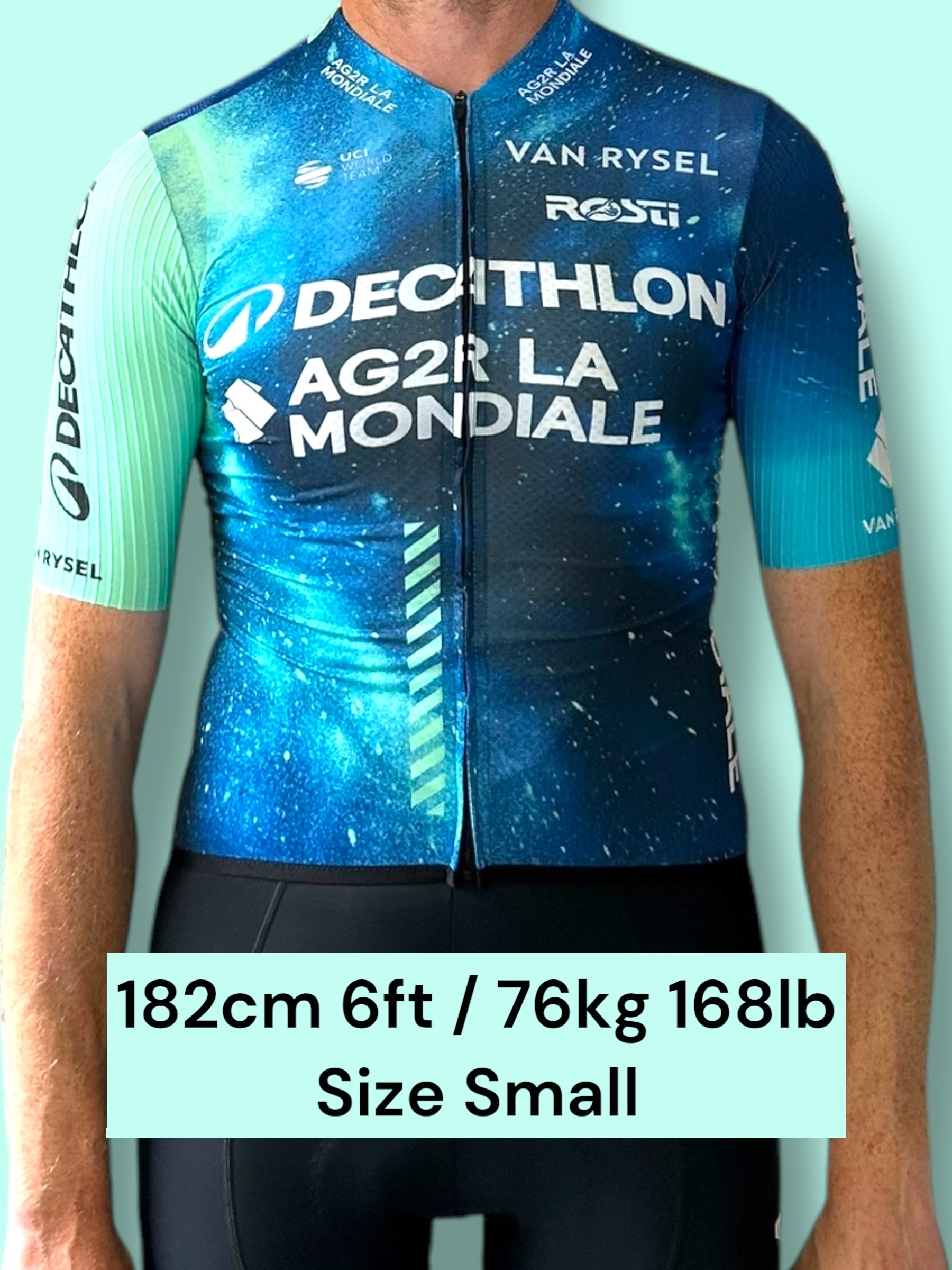Aero Jersey Lightweight Short Sleeve Racing Maillot Ete | Decathlon AG2R La Mondiale | Rosti | Pro Cycling Kit
