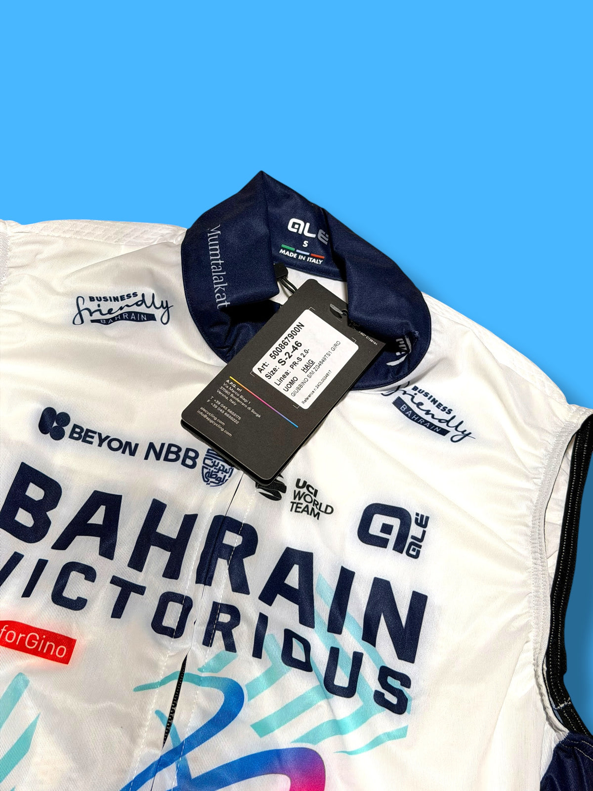 PRS 2.0 Packable Wind Vest | Bahrain Victorious | Alé Pro Cycling Kit