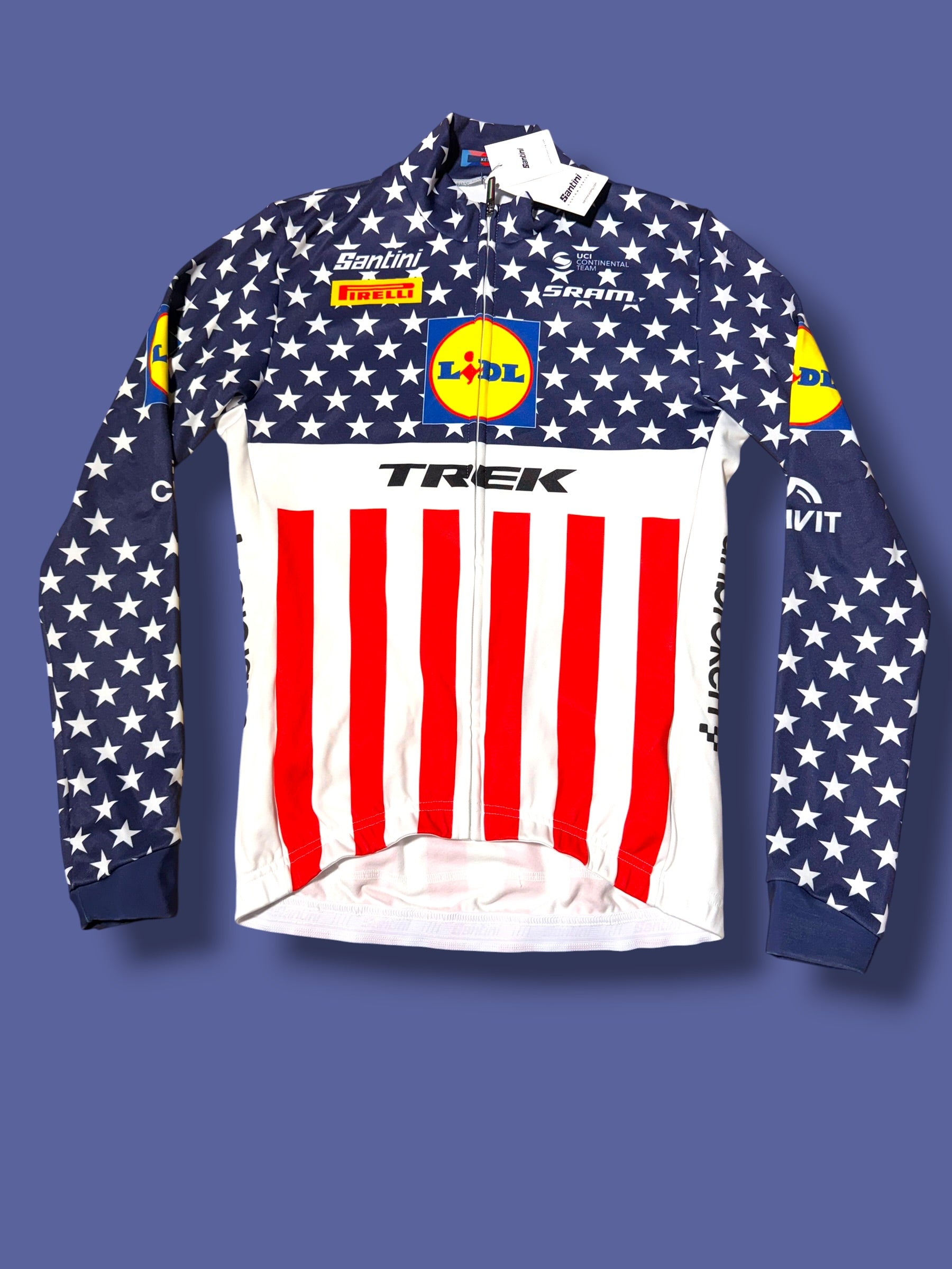Thermal Winter Jersey|Lidl Trek |Santini Pro Cycling Kit