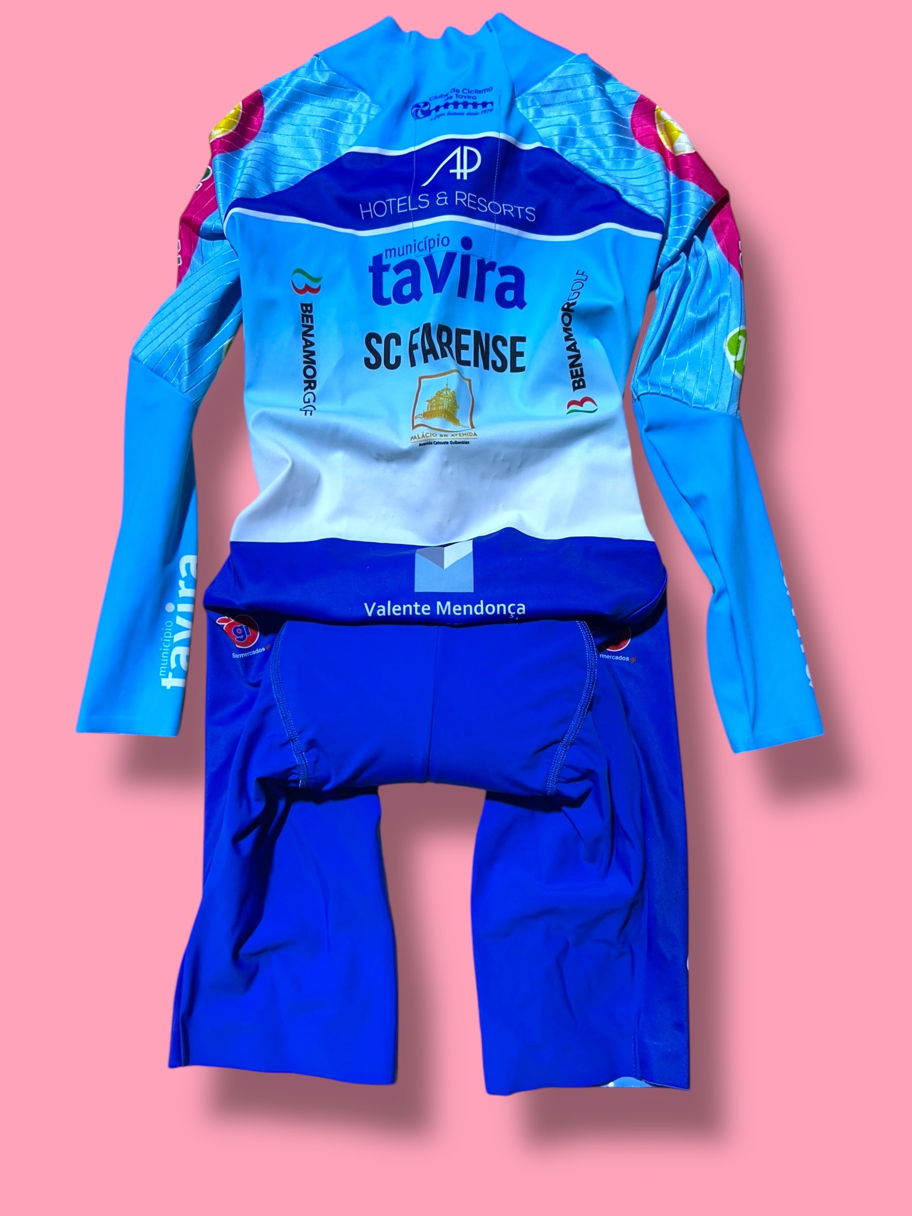 TT Suit Time Trial Aerosuit Rider Issued |APHotels and Resorts - Tavira Portugal| Pro Cycling Kit