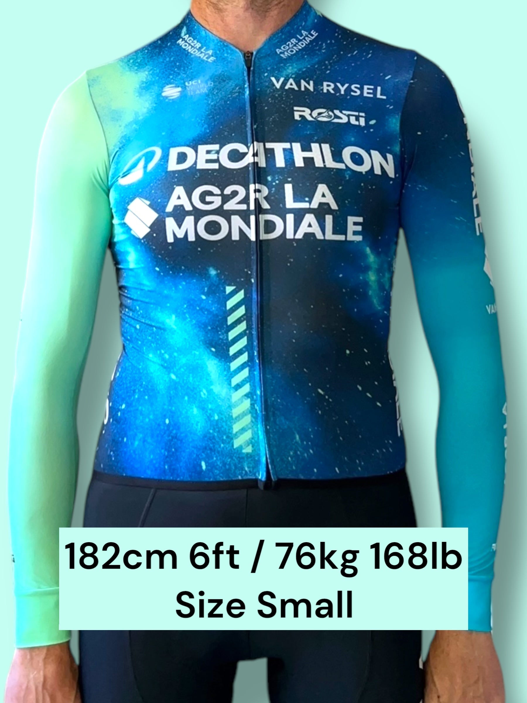 Jersey Long Sleeve Lightweight Racing Maillot | Decathlon AG2R La Mondiale | Rosti | Pro Cycling Kit