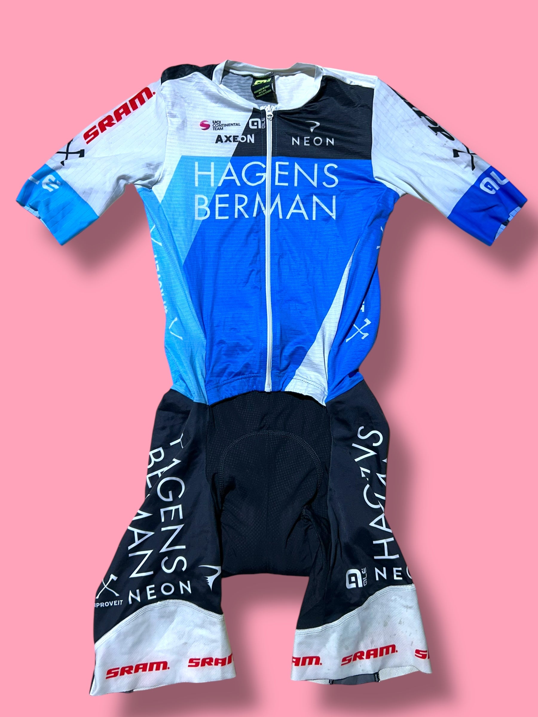 Race Suit Aerosuit Sprintsuit Pockets Rider Issued |Hagens Bermans Ale| Pro Cycling Kit