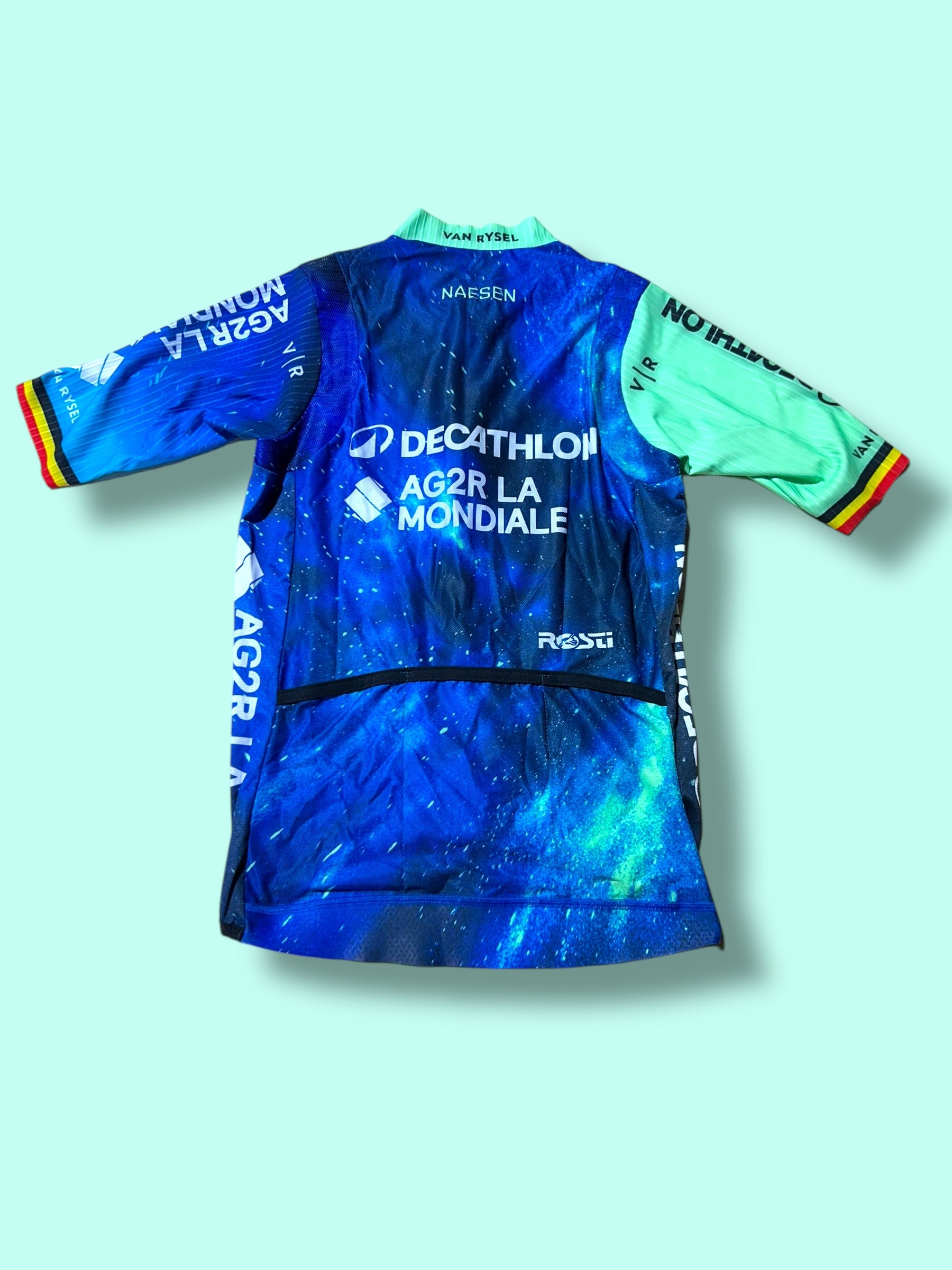 Aero Jersey OLIVER NAESEN Short Sleeve Racing Maillot | Decathlon AG2R La Mondiale | Rosti | Pro Cycling Kit