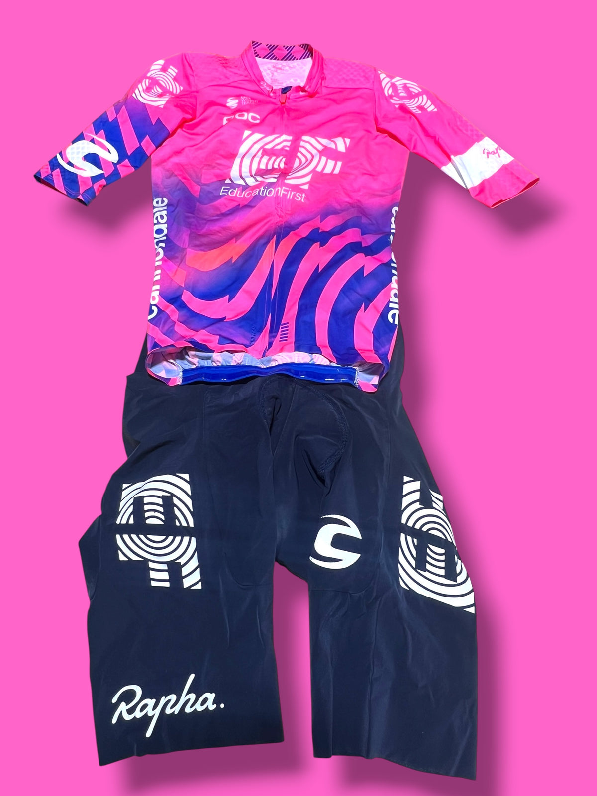 EF 2020 Pro Team Aero Jersey & Pinnacle Bib Shorts Bundle | EF Education First | Rapha Men's Pro Kit