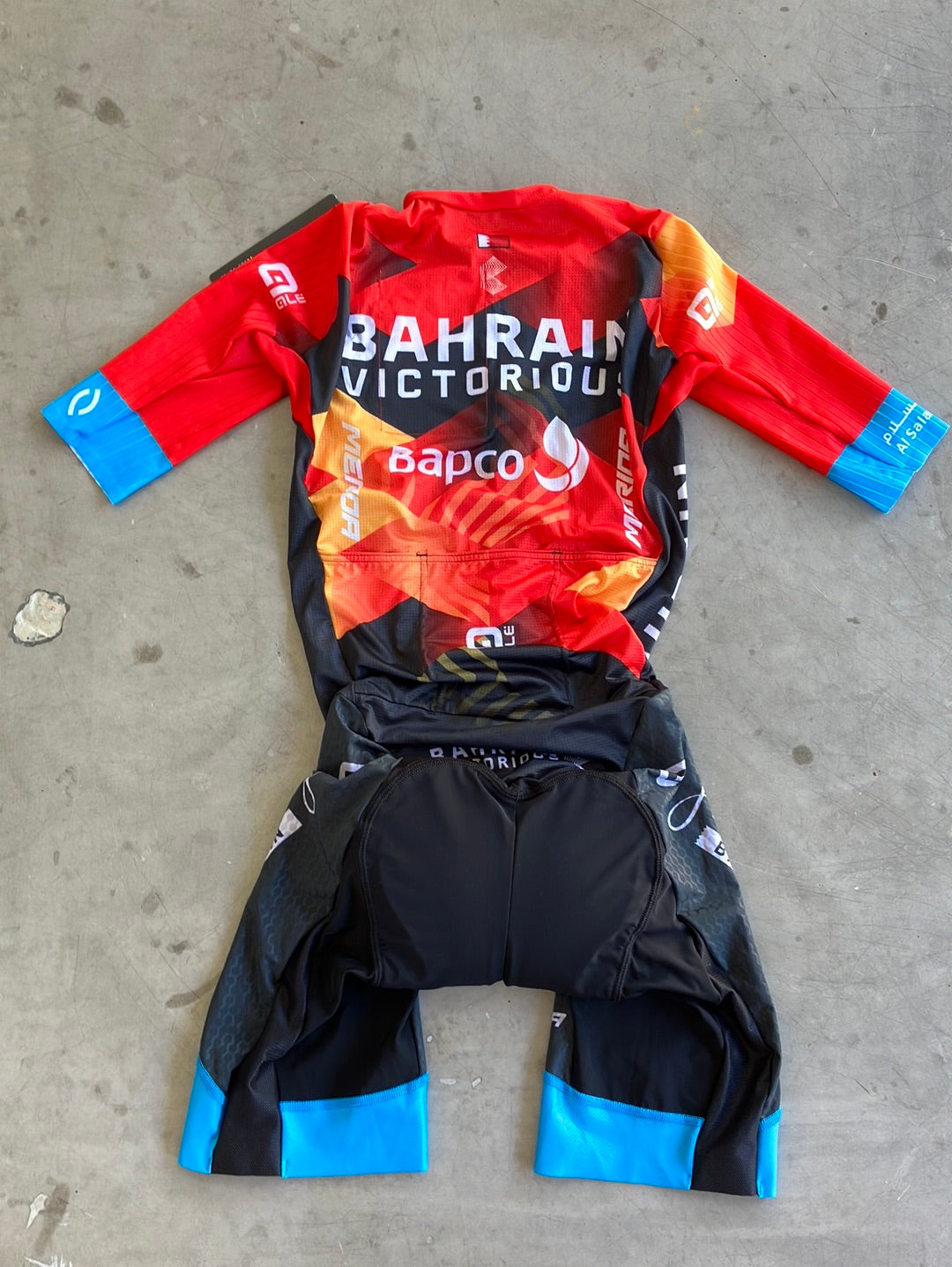 Summer Road Suit Lightweight Short Sleeve Race Suit | Ale | Bahrain Victorious | Pro Cycling Kit