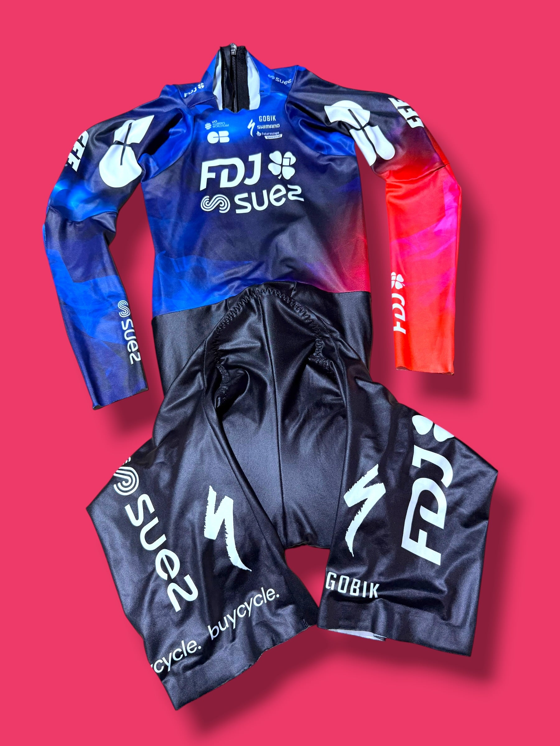 TT Time Trial Aero Suit Race Suit Womens|FDJ Suez |Gobik Pro Cycling Kit