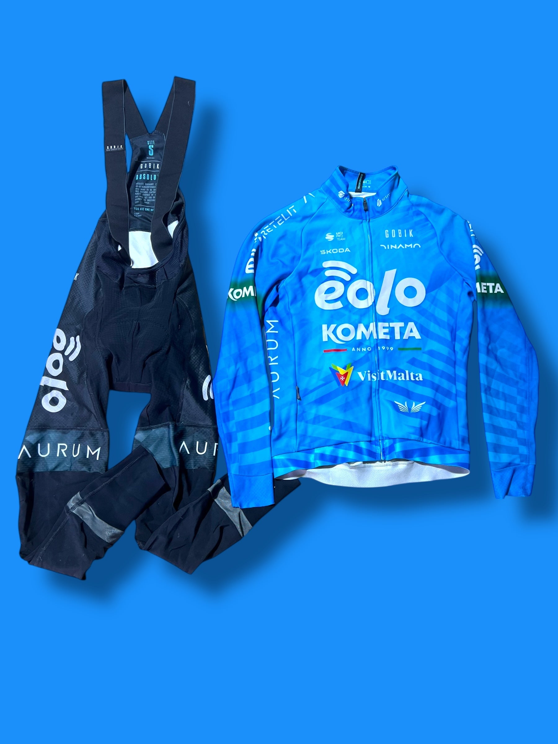 WInter Jersey and Winter Gabba Bib Tights Bundle|Eolo Kometa North Wave| Pro Cycling Kit