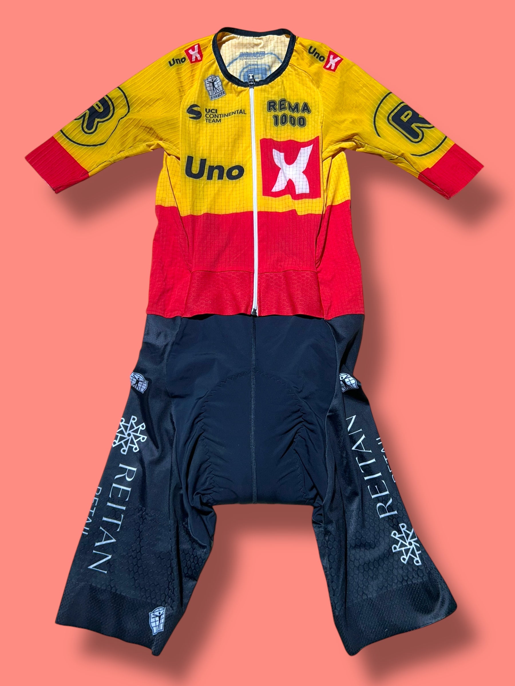 Epic Stratos Aerosuit Road Suit Racing|Uno-X Bioracer| Pro Cycling Kit
