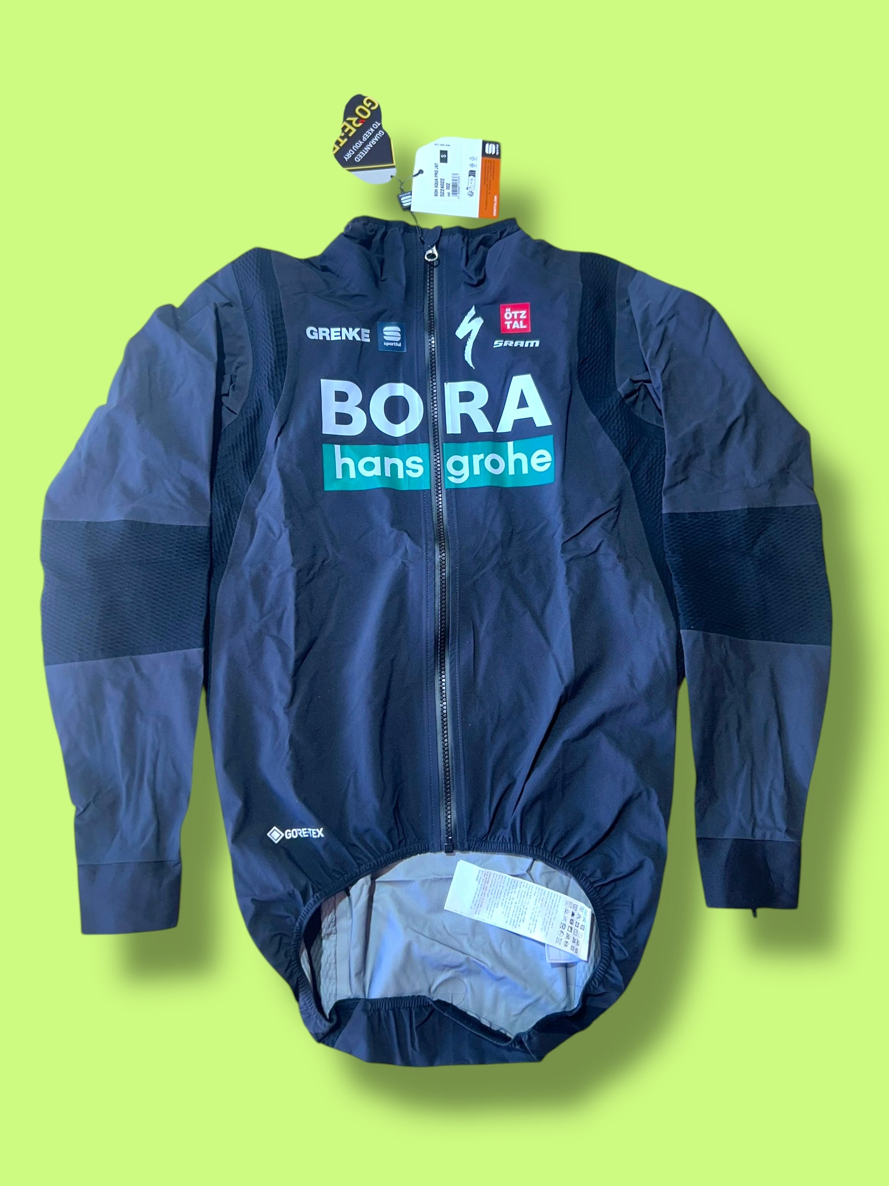 Rain Jacket Aqua Pro Waterproof Windproof Winter | Sportful | Bora Hansgrohe| Pro Cycling Kit