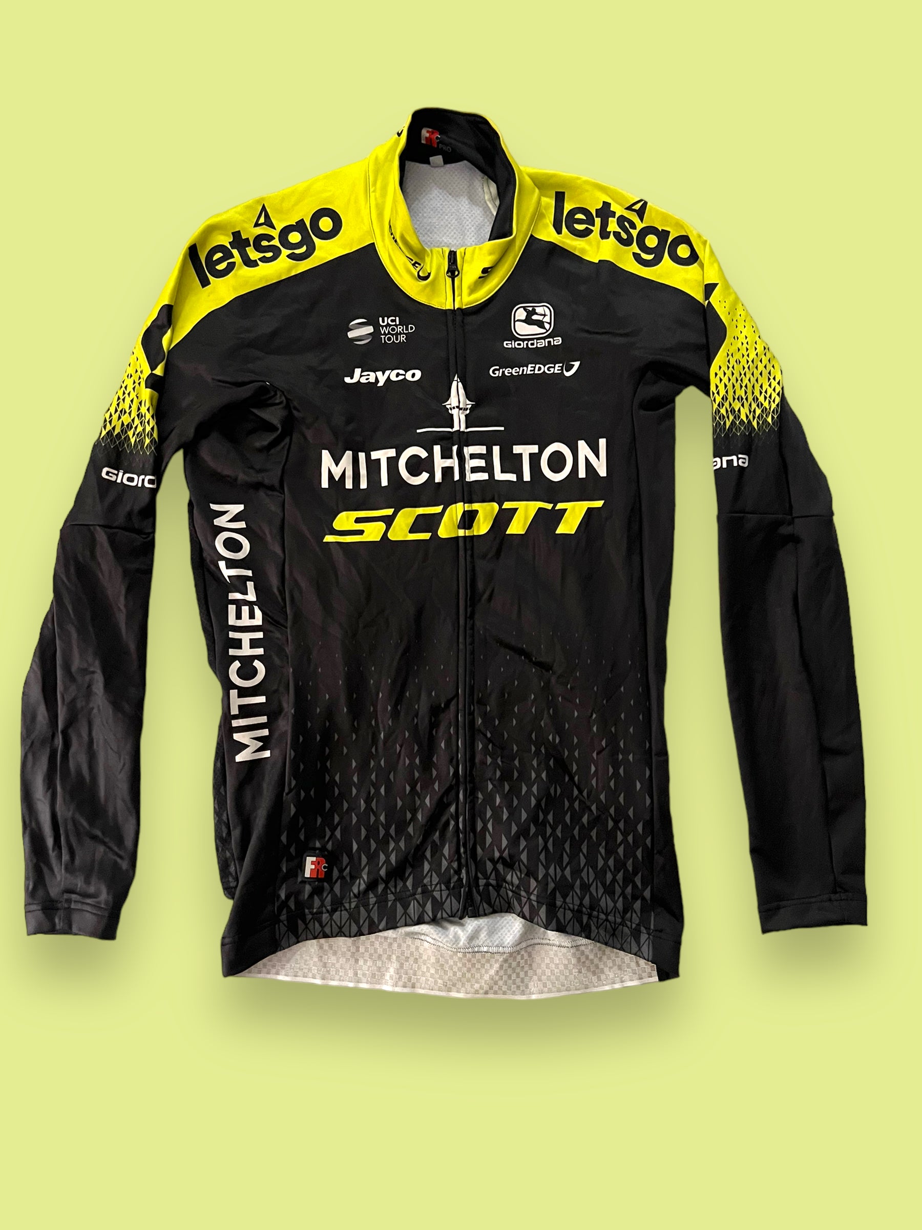Giordana MITCHELTON SCOTT サイクルジャージ 黒/黄 Long Sleeve Jersey Mid-Weight | Giordana | Mitchelton Scott Pro