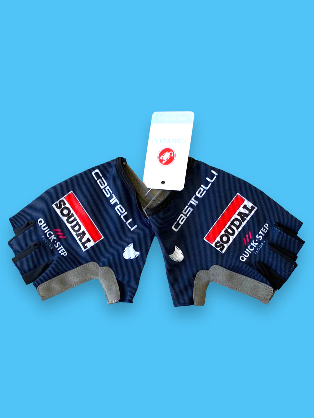 Gloves Mitts team Issued Superleggera| Castelli| Blue | Quick-Step Alpha Vinyl / Soudal | Pro Cycling Kit