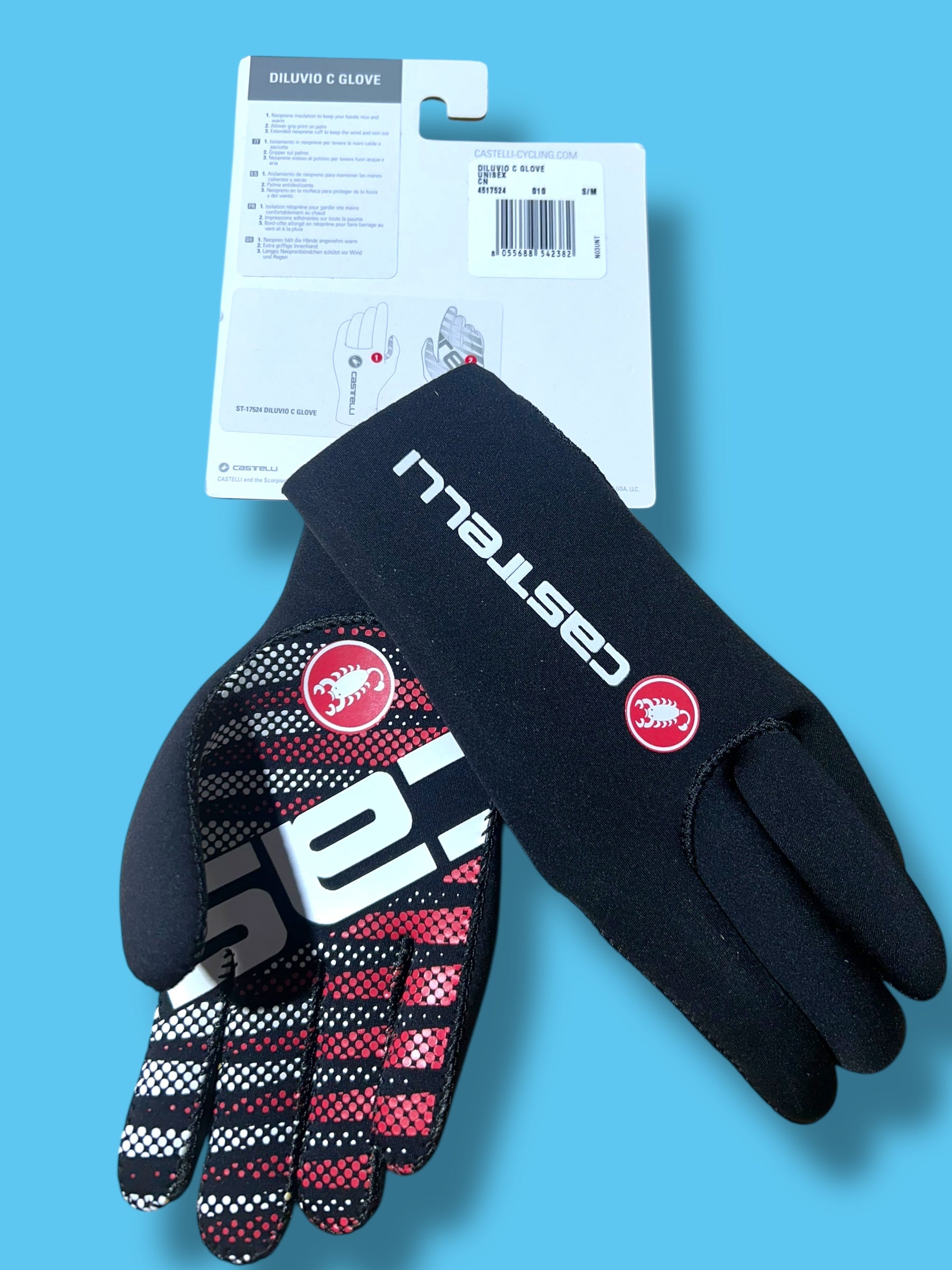 Diluvio Neoprene Glove Winter Thermal l Rain | Castelli | Soudal Quick-Step| Pro Cycling Kit