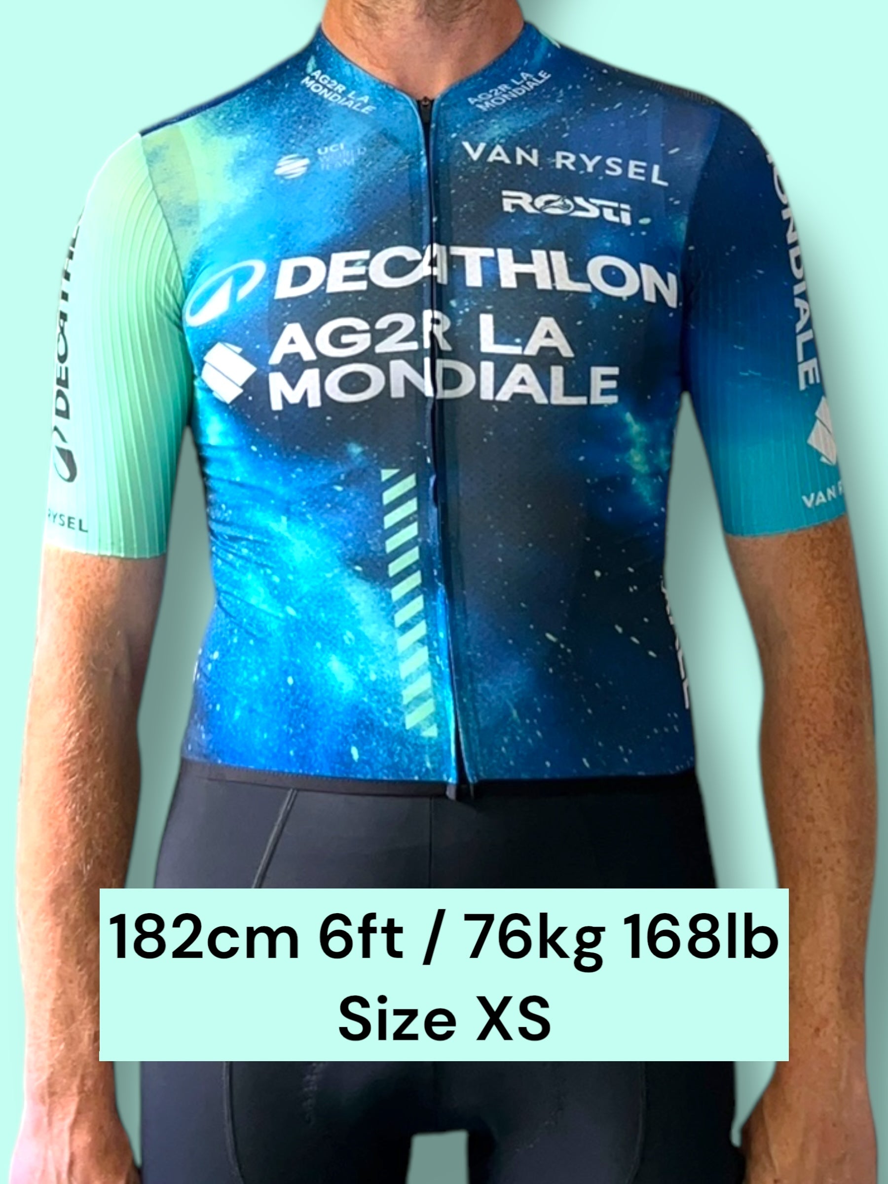 Aero Jersey Lightweight Short Sleeve Racing Maillot Ete | Decathlon AG2R La Mondiale | Rosti | Pro Cycling Kit
