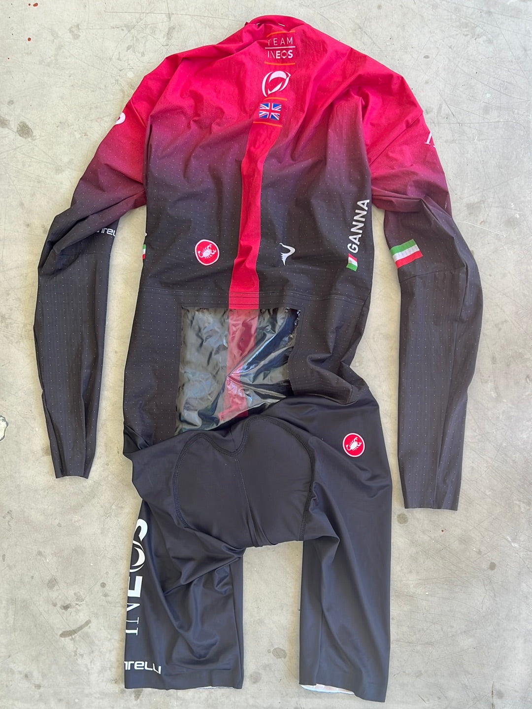 TT Time Trial Suit - Flippo Ganna Skinsuit | Castelli | Ineos | Pro Cycling Kit