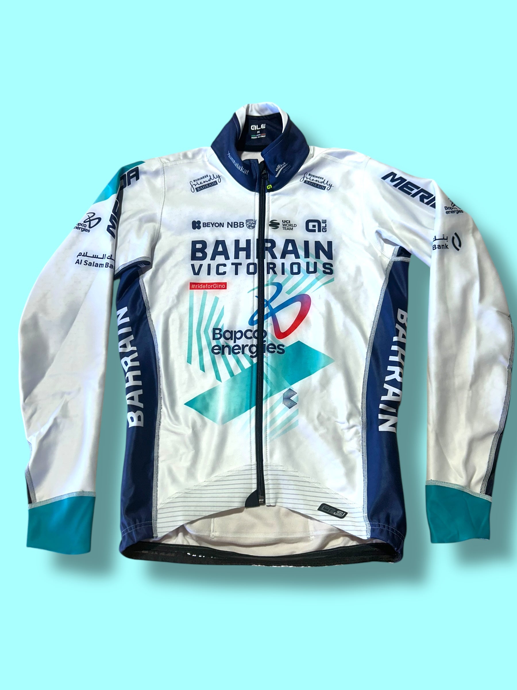 Long Sleeve Jacket Gabba Windproof Thermal Winter | Ale |Bahrain Victorious| Pro Cycling Kit