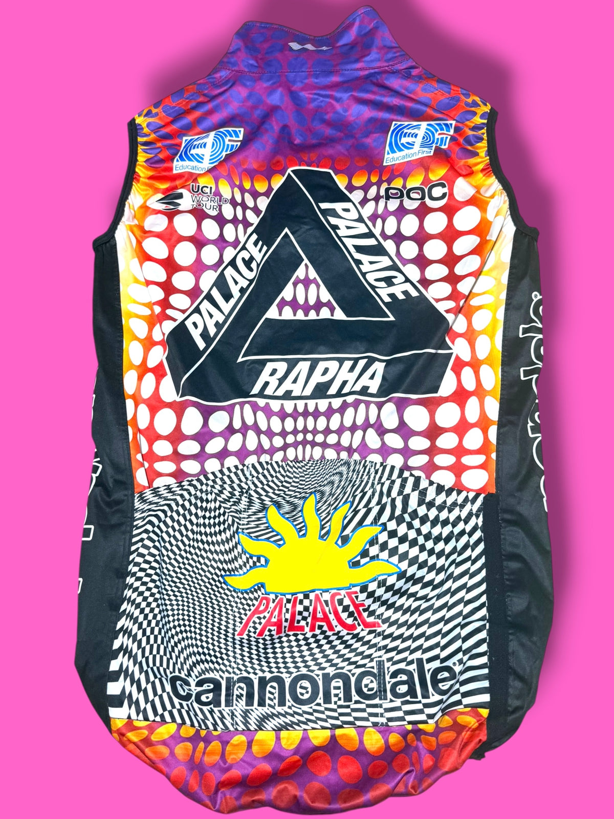 EF 2020 Rain Vest Rapha-Palace Giro with Rear Pockets | EF Education First | Rapha Men's Pro Kit