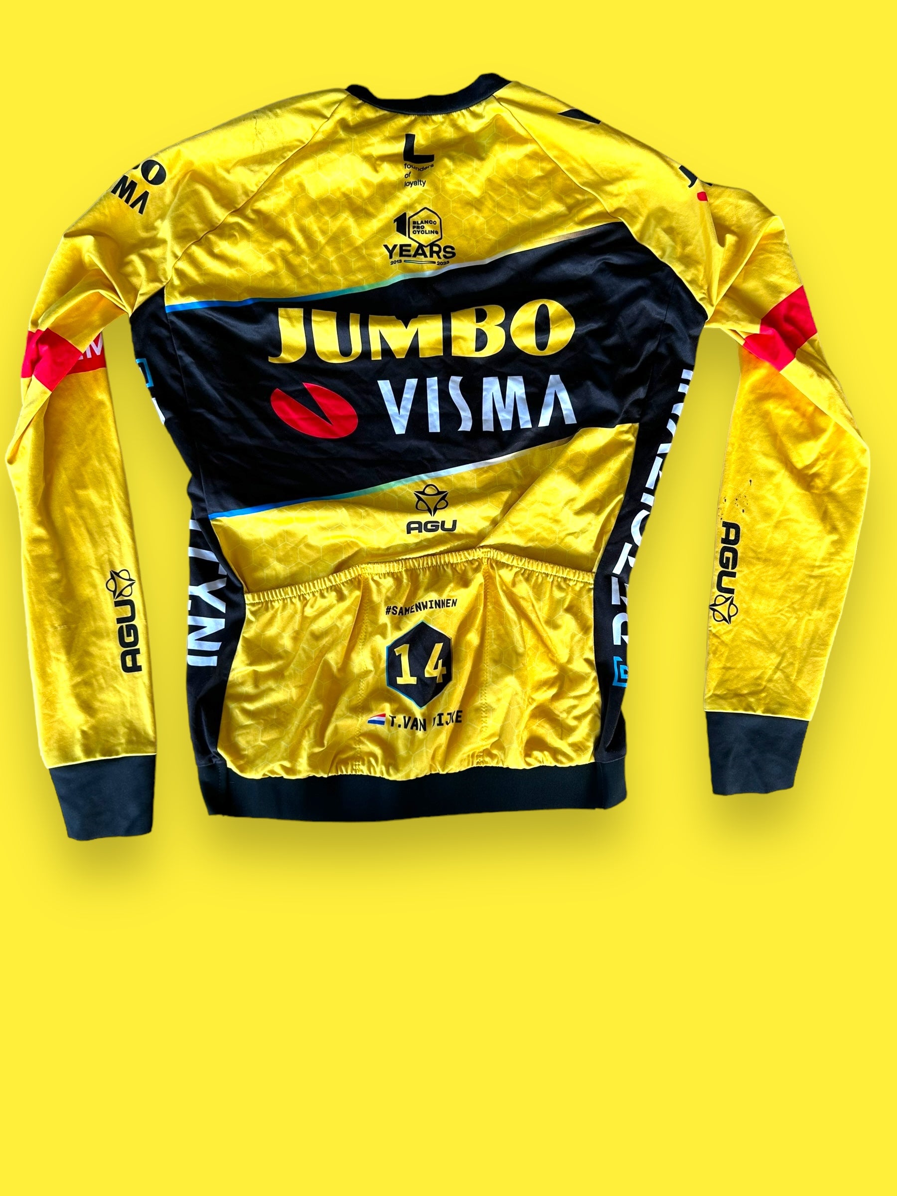 Winter Lightweight Long Sleeve Jersey | Agu | Jumbo Visma | Pro Cycling Kit