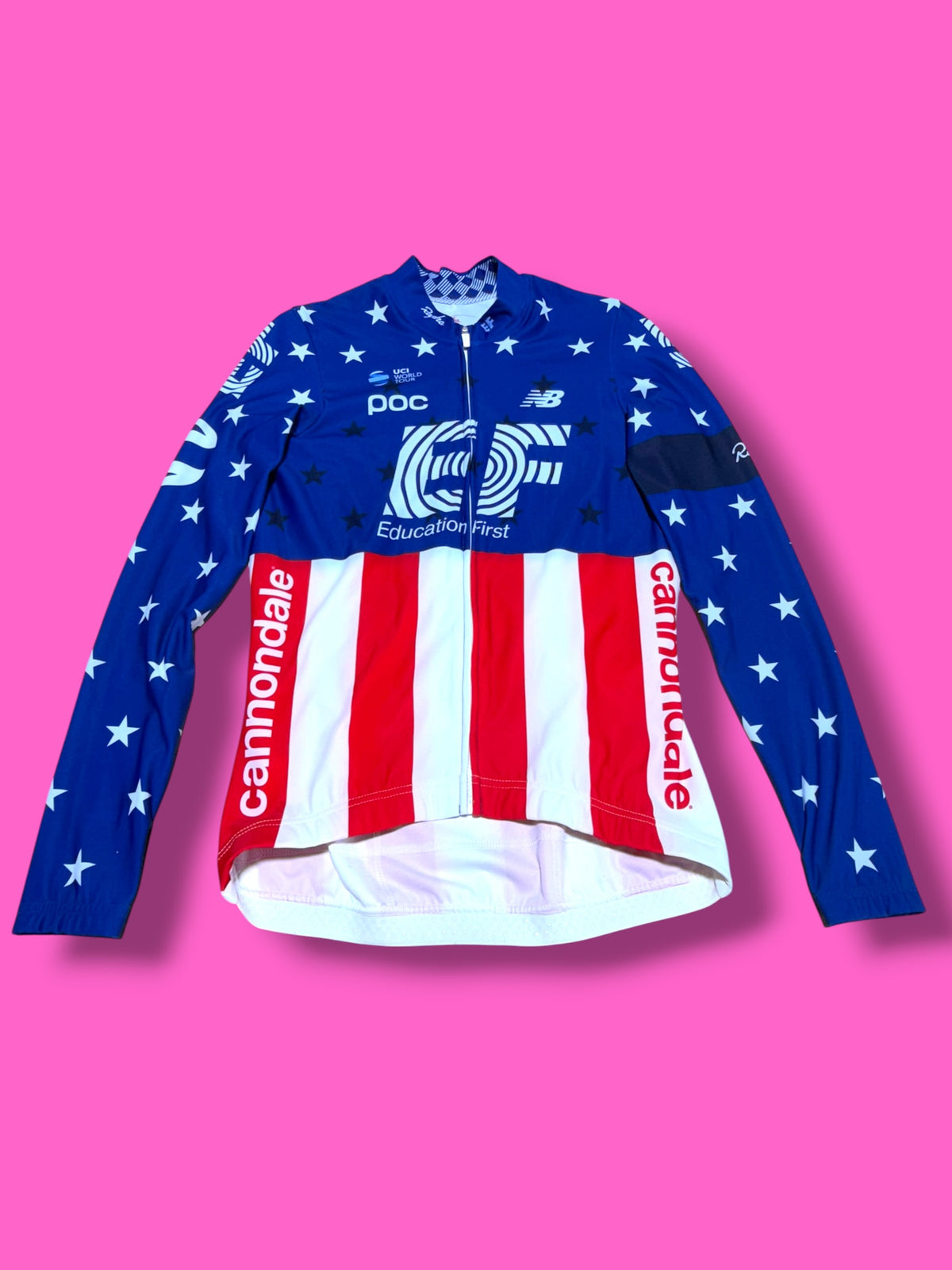 National Champion USA Long Sleeve Jersey Pro Team Midweight | EF Education First | Rapha Men's Pro Kit