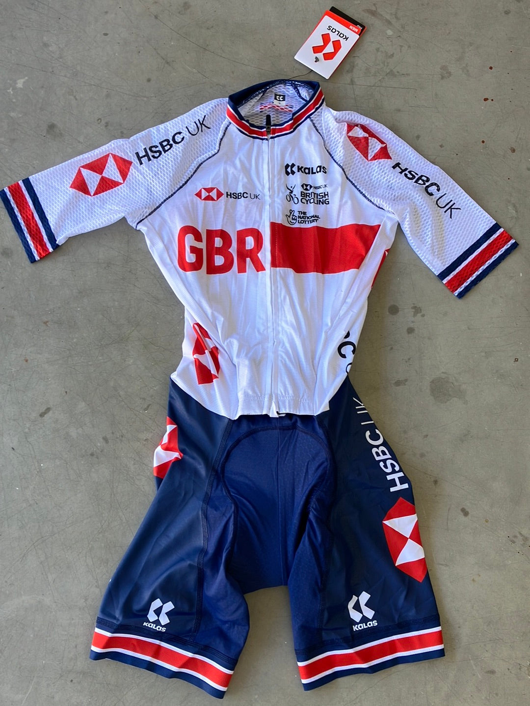 Short Sleeve Aero Summer Roadsuit Skinsuit | Kalas | Team GB Great Britain - British Cycling GBR | Pro Cycling Kit