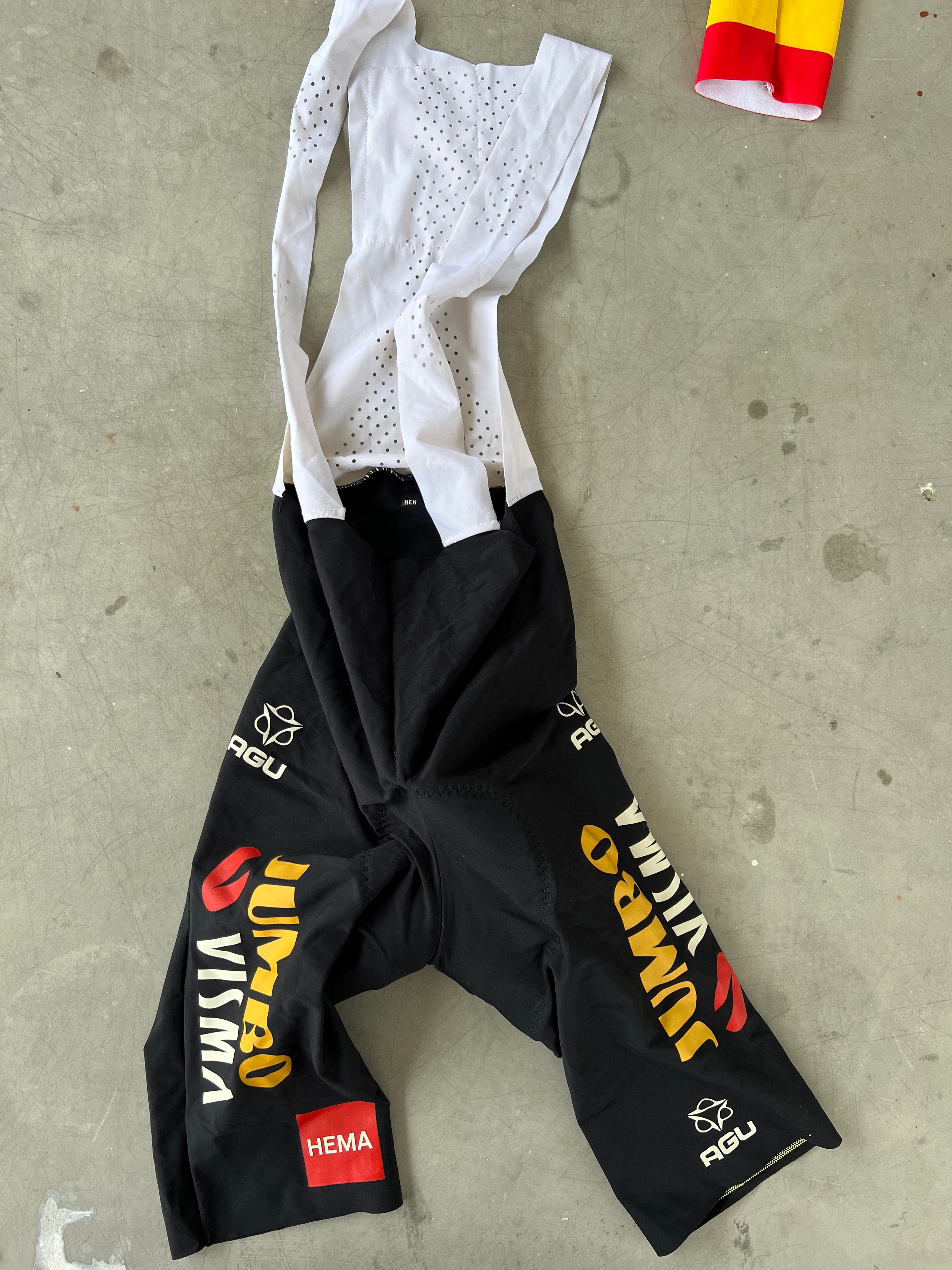 Jumbo Visma | Agu Bundle - Short Sleeve Thermal Jersey and Bibs | XS | Rider-Issued Pro Team Kit