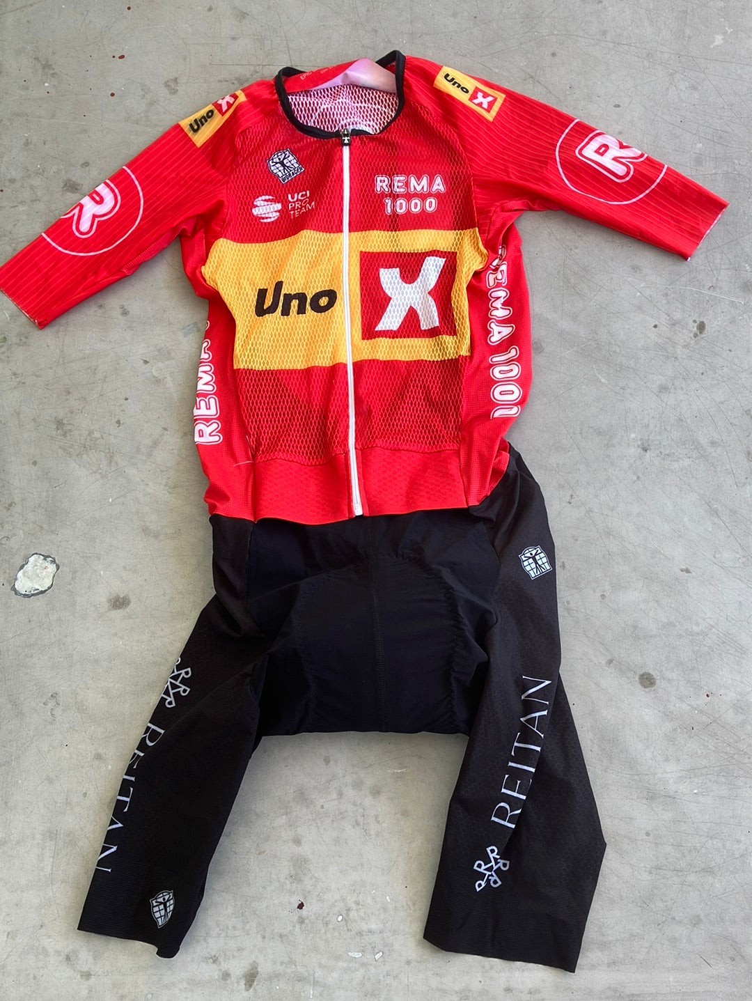 Uno-X | Bioracer Short Sleeve Aero Summer Road Suit | S | Pro-Issued Team Kit