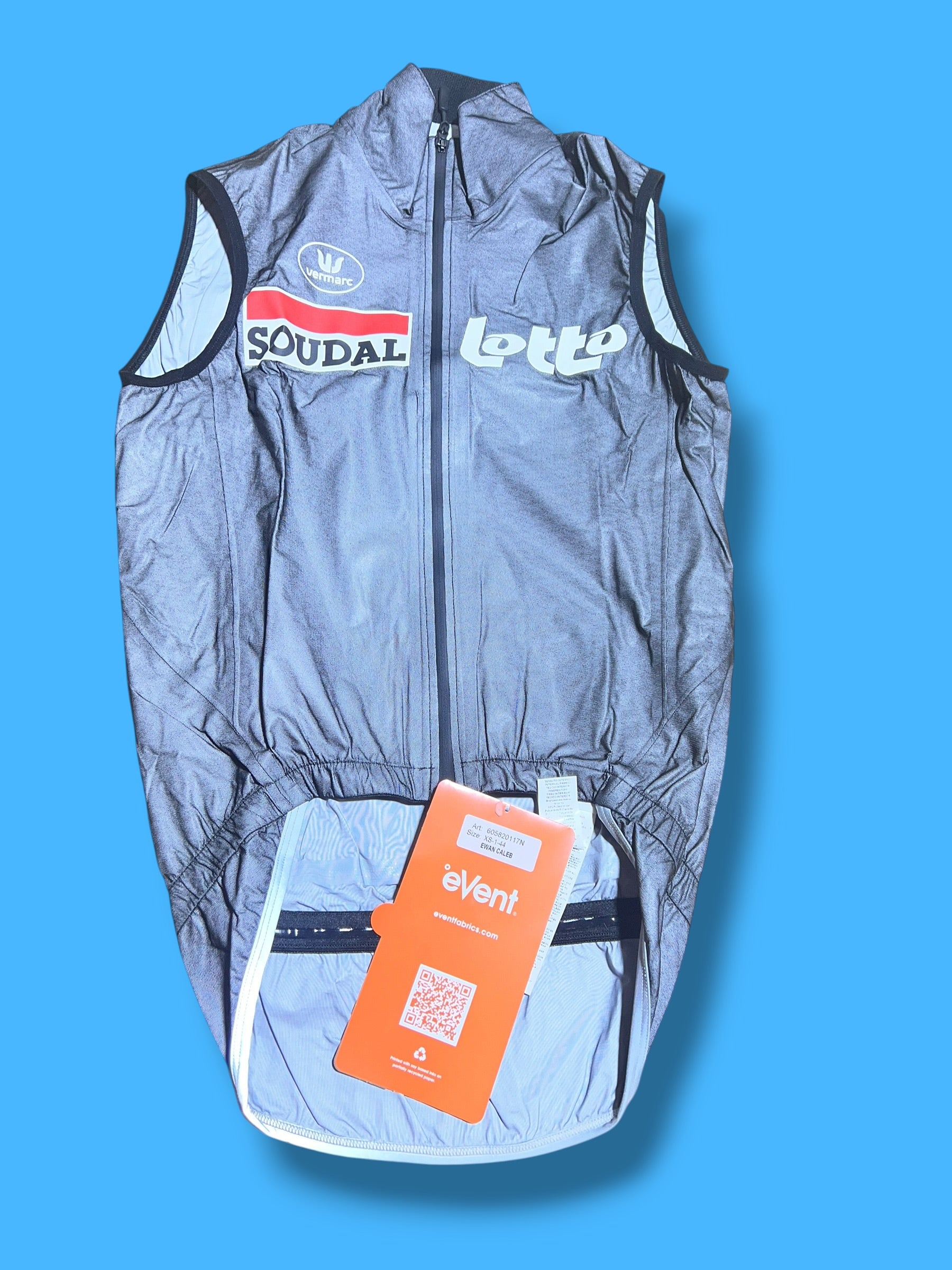 High Vizability Rain Vest Waterproof |Lotto Soudal |Vermarc Pro Cycling Kit