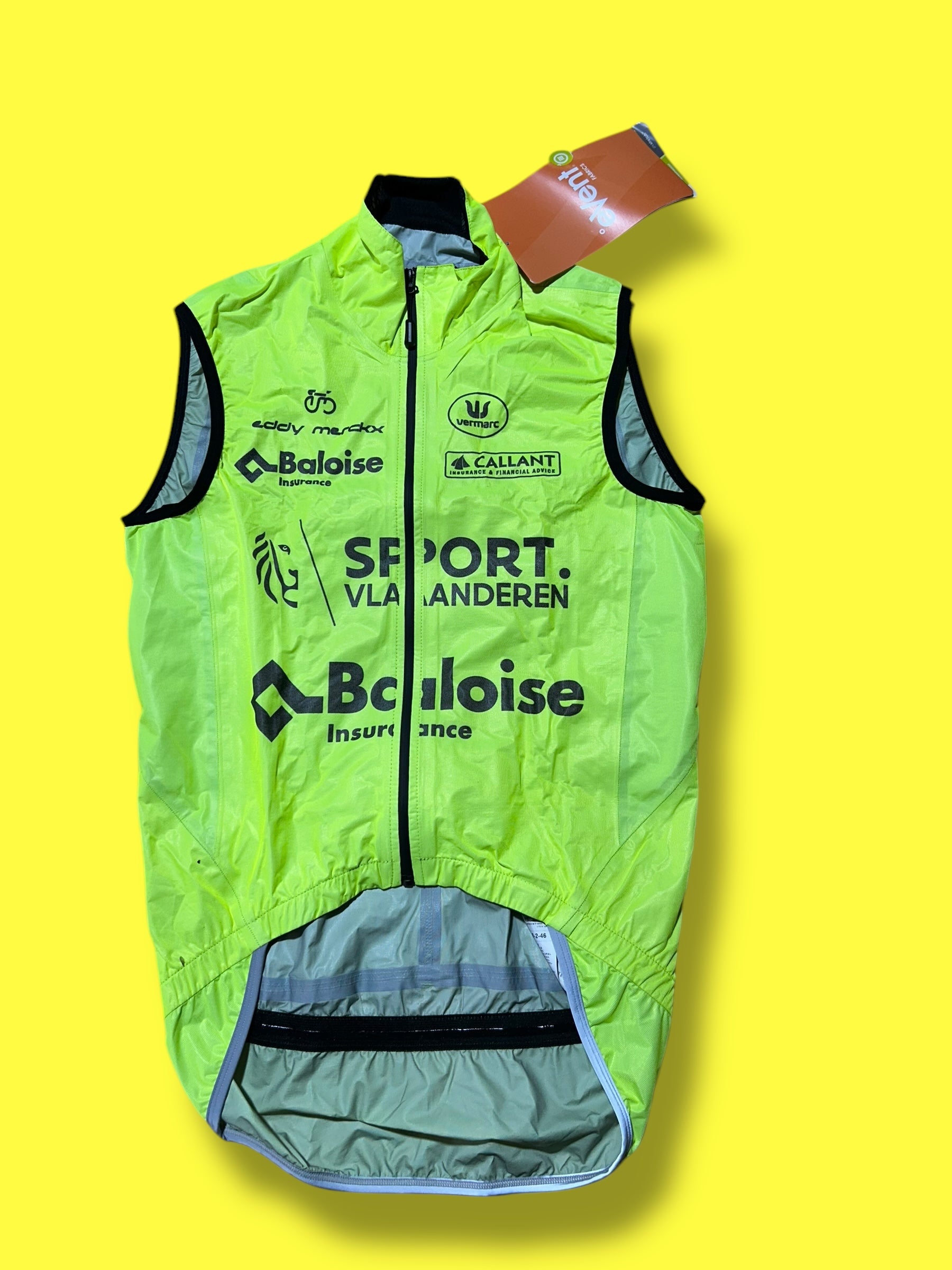 Waterproof Vest Rain Gilet Windproof | Vermarc | Flanders Baloise| Pro Cycling Kit