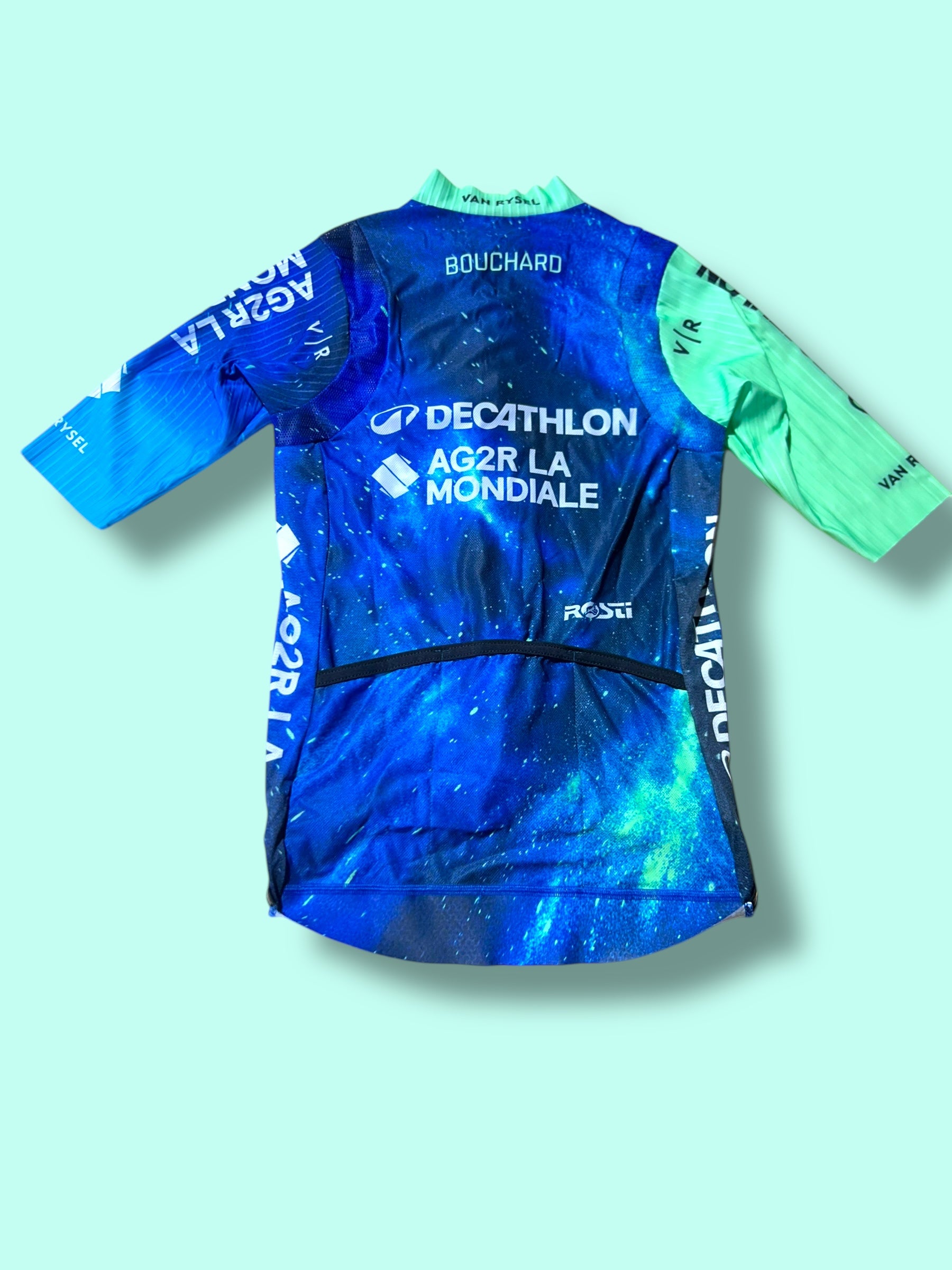 Aero Jersey BOUCHARD Short Sleeve Racing Maillot | Decathlon AG2R La Mondiale | Rosti | Pro Cycling Kit