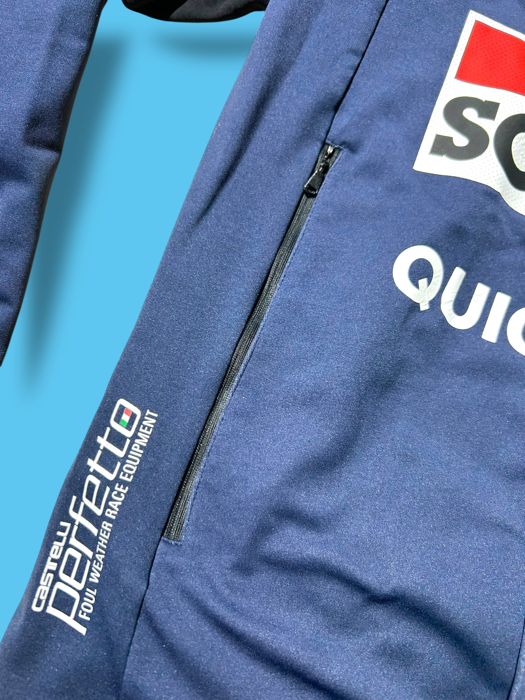 Perfetto RoS 2 Jacket Rain Jersey Winter Wet Cold | Castelli | Soudal Quick-Step| Pro Cycling Kit