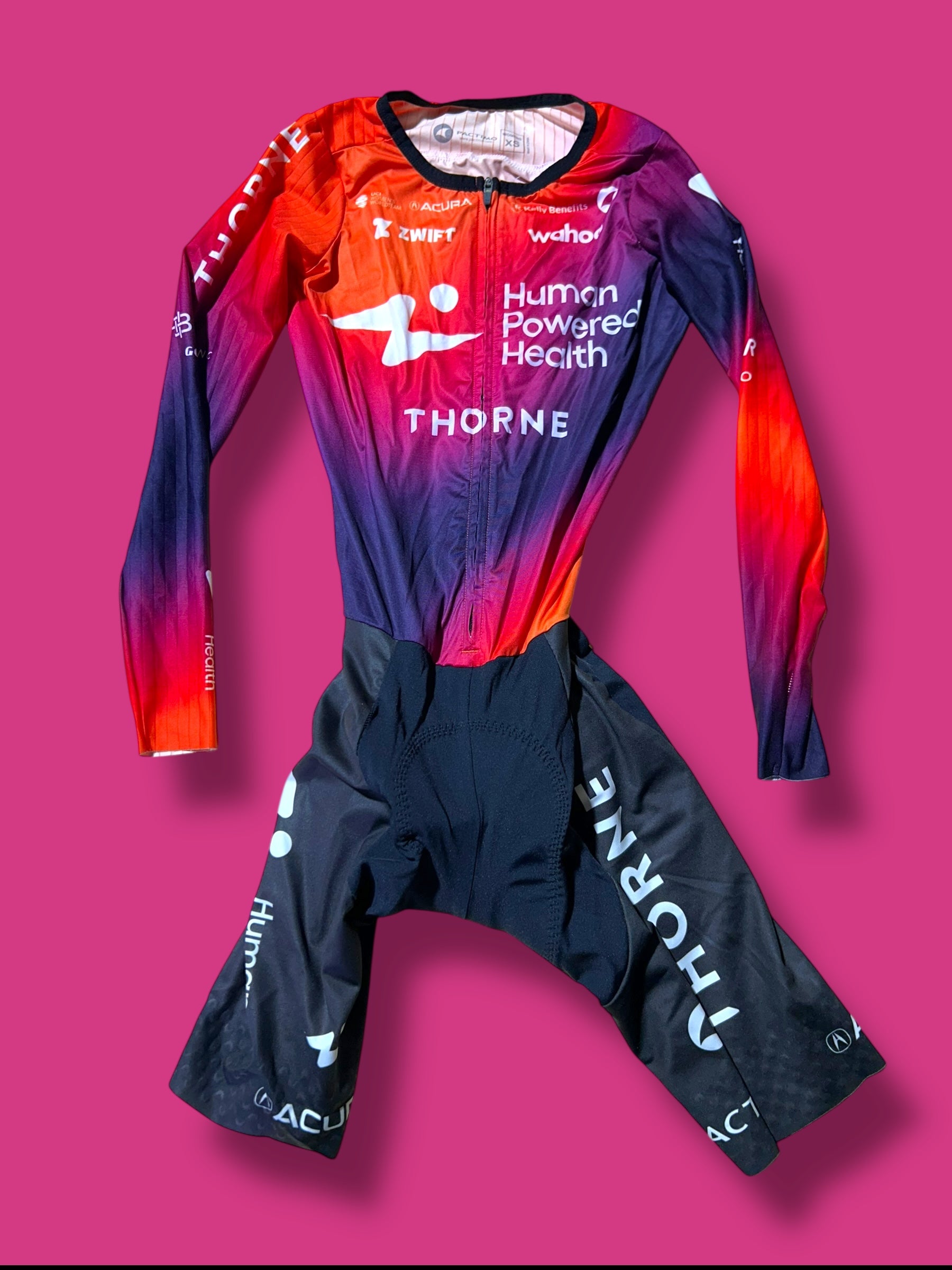 TT Suit Time Trial With Aero Overshoes and Aero Gloves | Human Powered Health HPH | Pactimo | Pro Cycling Kit