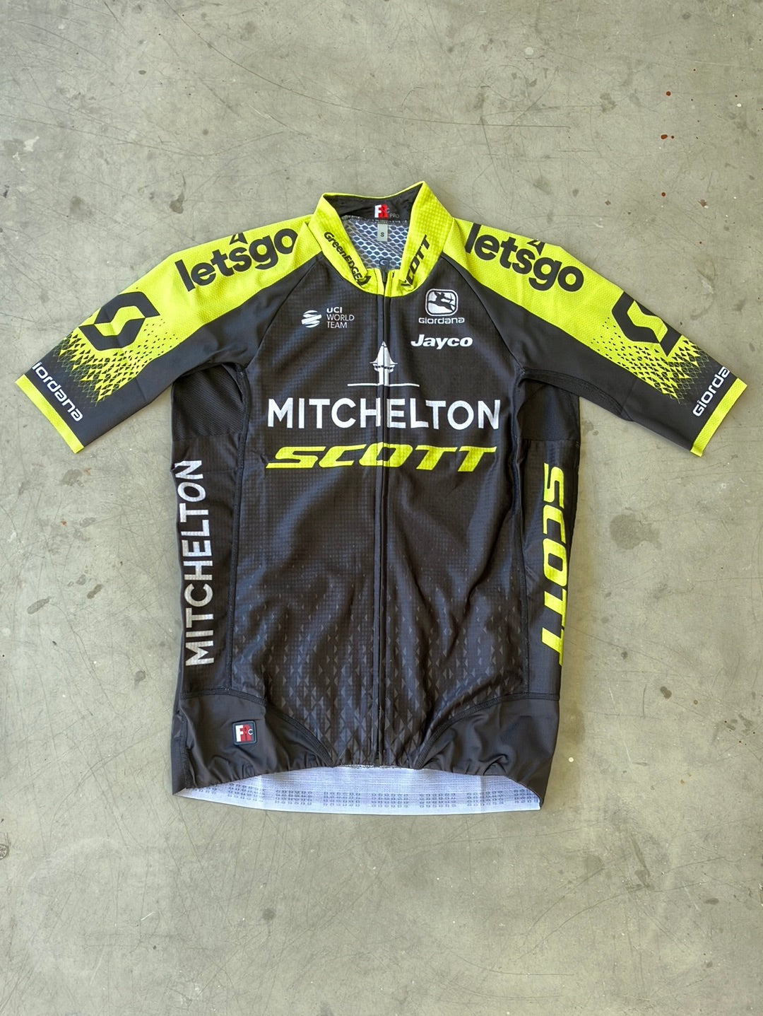 FR-C Jersey Short Sleeve With Pockets | Giordana | Mitchelton Scott | Pro Cycling Kit