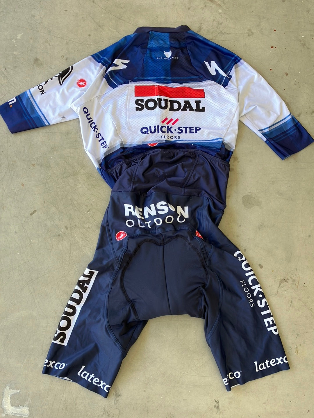 Race suit, aerosuit | Castelli | Blue | Quick-Step Alpha Vinyl / Soudal | Pro Cycling Kit