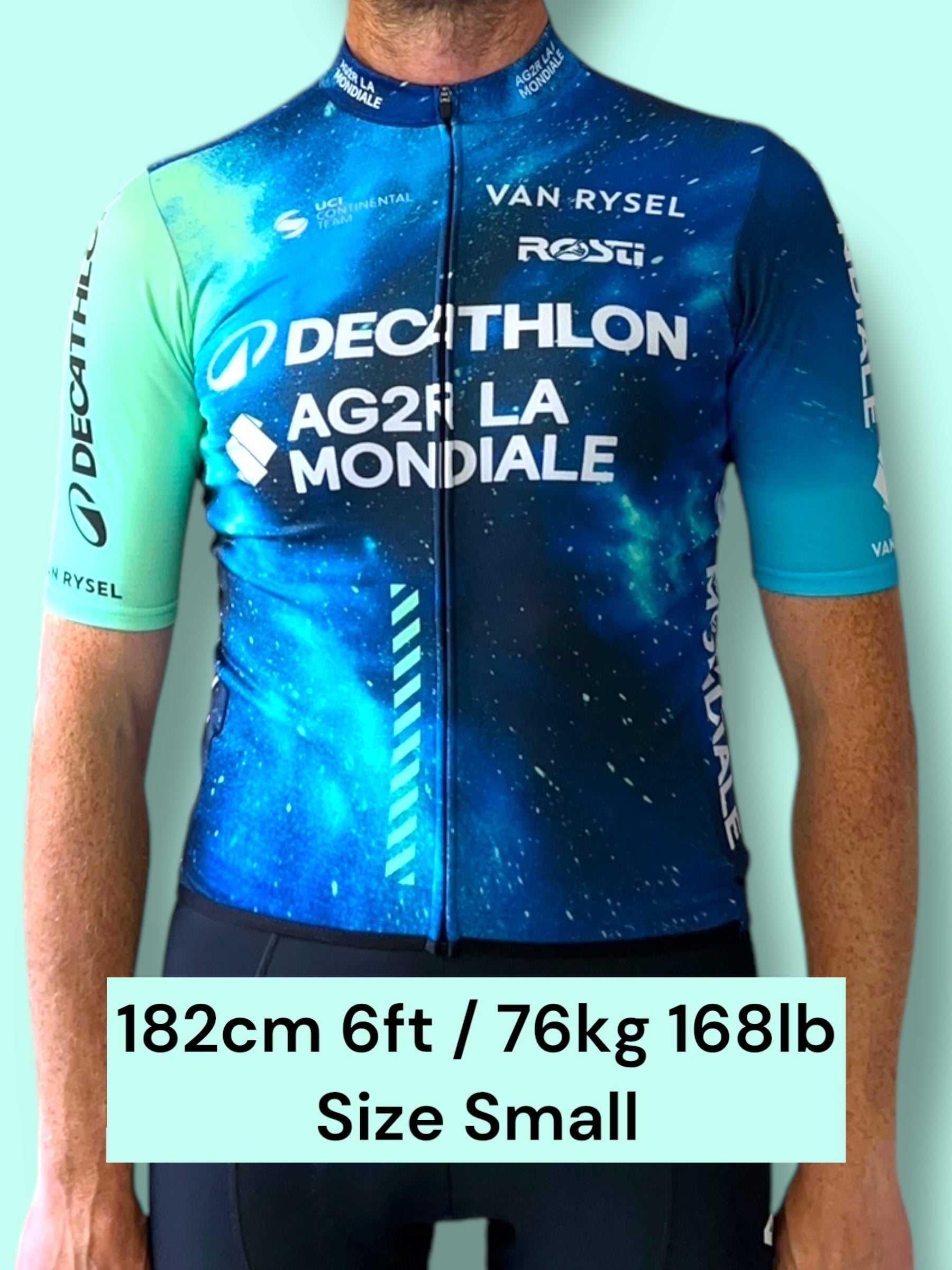 Jersey Midweight Thermal Short Sleeve Racing Maillot Felpata | Decathlon AG2R La Mondiale | Rosti | Pro Cycling Kit