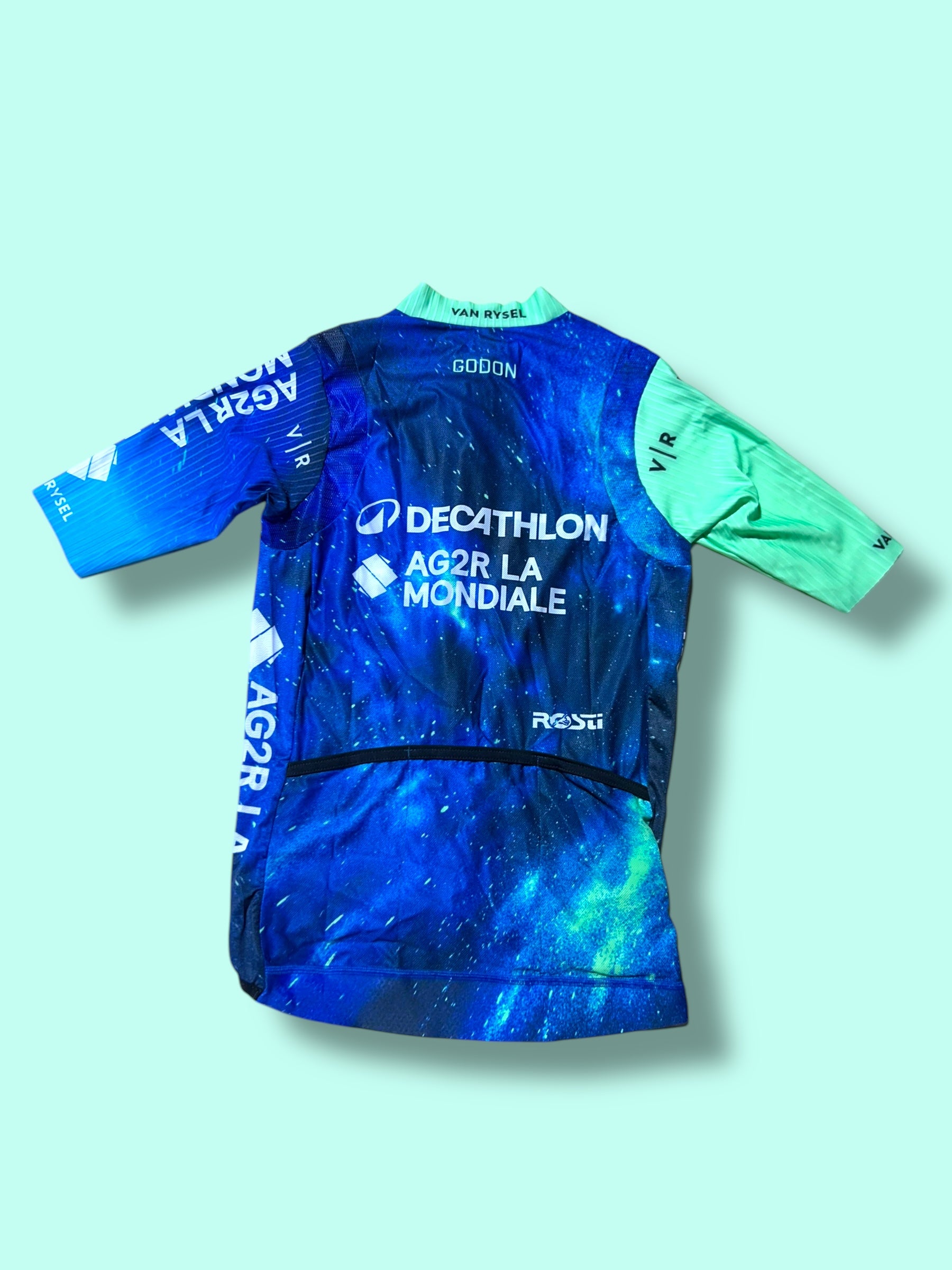 Aero Jersey GODON Short Sleeve Racing Maillot | Decathlon AG2R La Mondiale | Rosti | Pro Cycling Kit