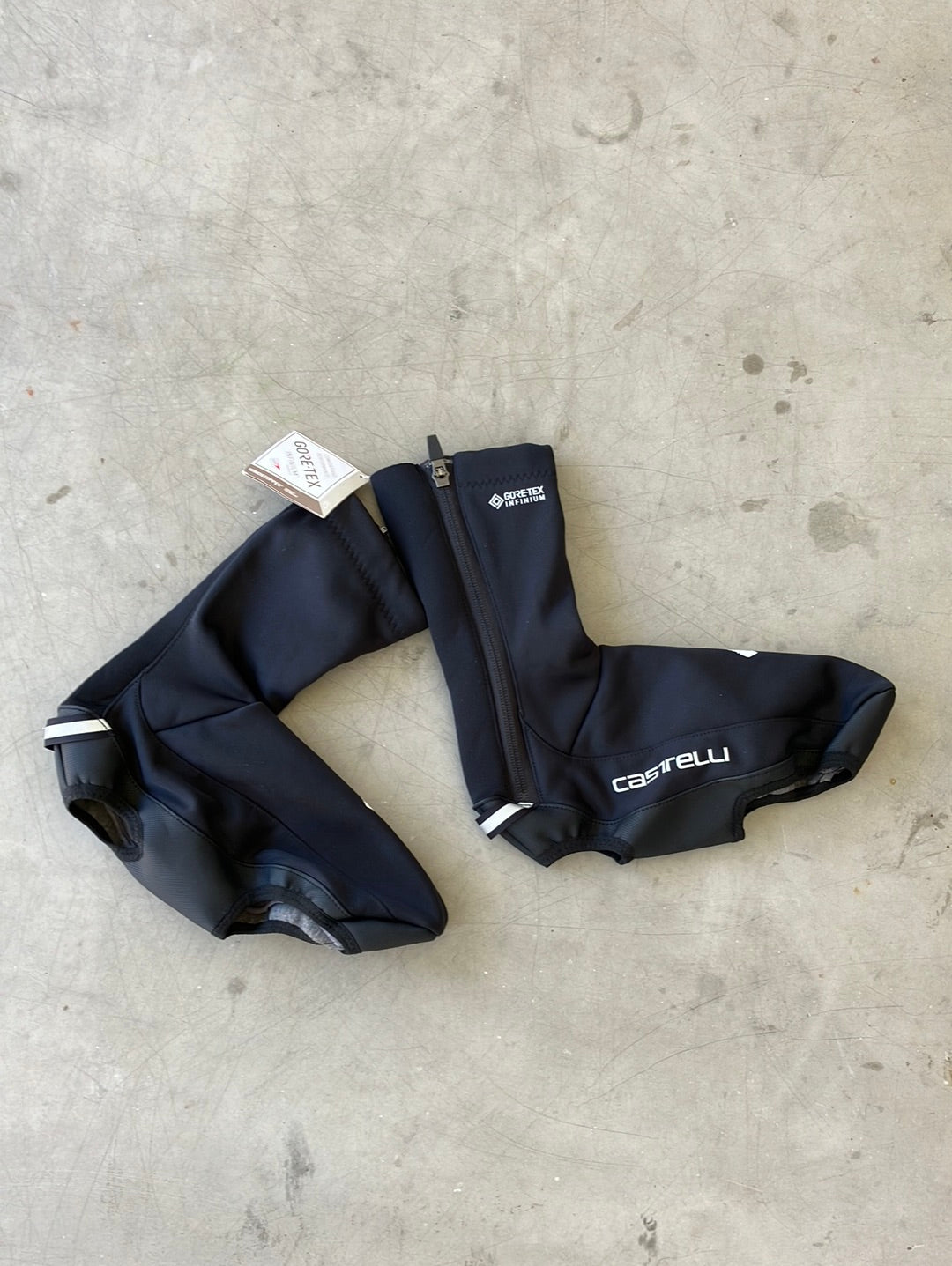Gore-Tex rain overshoes Booties Waterproof Winter |Castelli| Blue | Quick-Step Alpha Vinyl / Soudal | Pro Cycling Kit