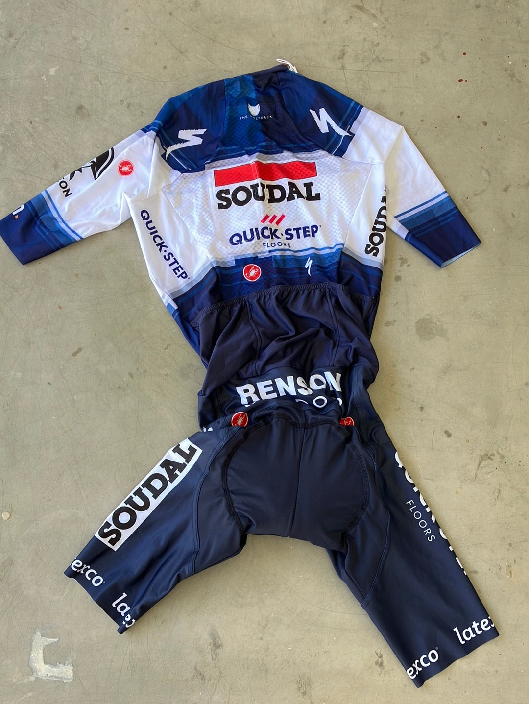 Race suit San Remo, aerosuit | Castelli| Blue | Quick-Step Alpha Vinyl / Soudal | Pro Cycling Kit