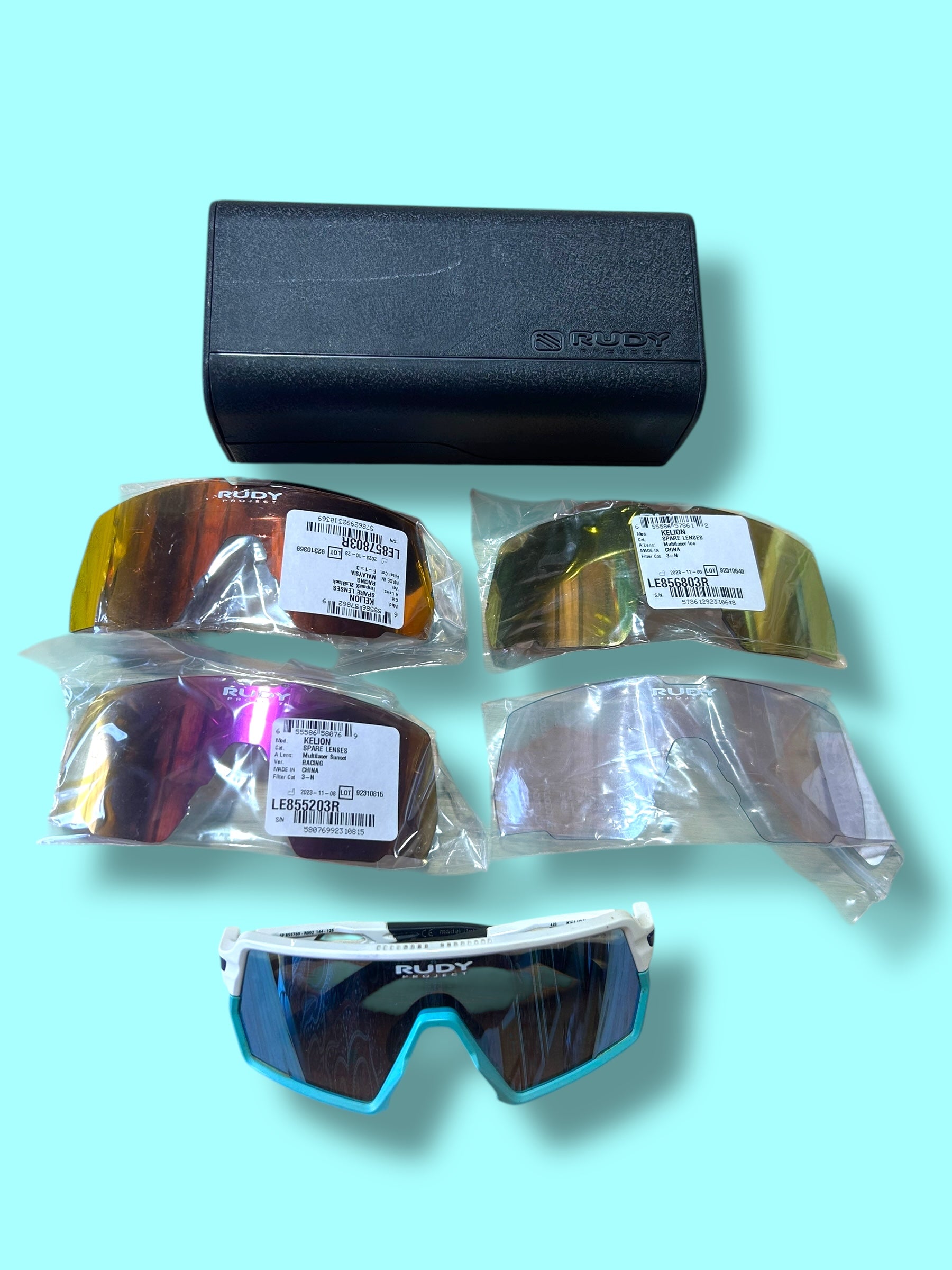 Sunglasses Rudy Kelion Rider Issued + Lenses| Rudy Project |Bahrain Victorious| Pro Cycling Kit