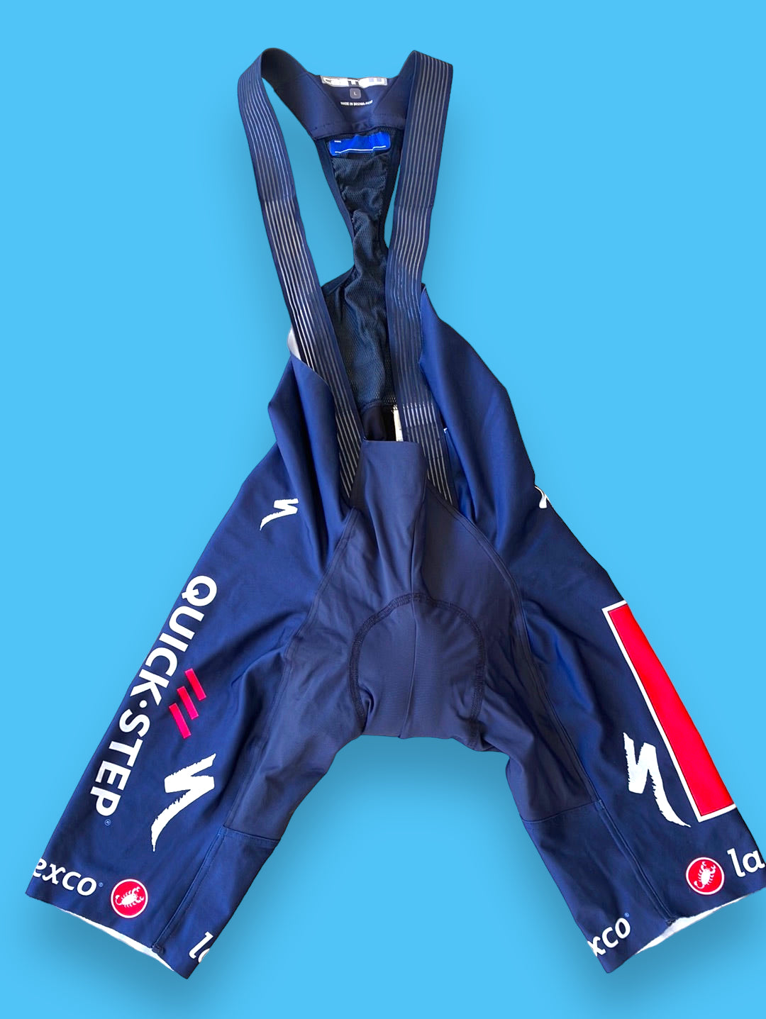 Bib shorts | Castelli| Blue | Quick-Step Alpha Vinyl / Soudal | Pro Cycling Kit